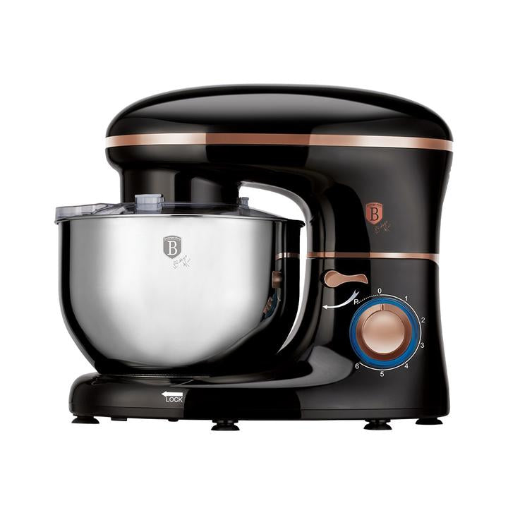 BERLINGER HAUS 1300W HEAVY DUTY KITCHEN MACHINE STAND MIXER - BLACK ROSE COLLECTION
