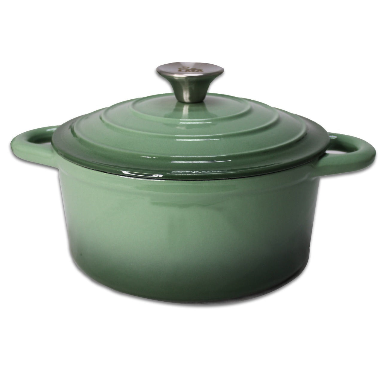 LMA 7 Piece  Cast Iron Dutch Oven Cookware Pot & Pan Set - Sea Salt Green