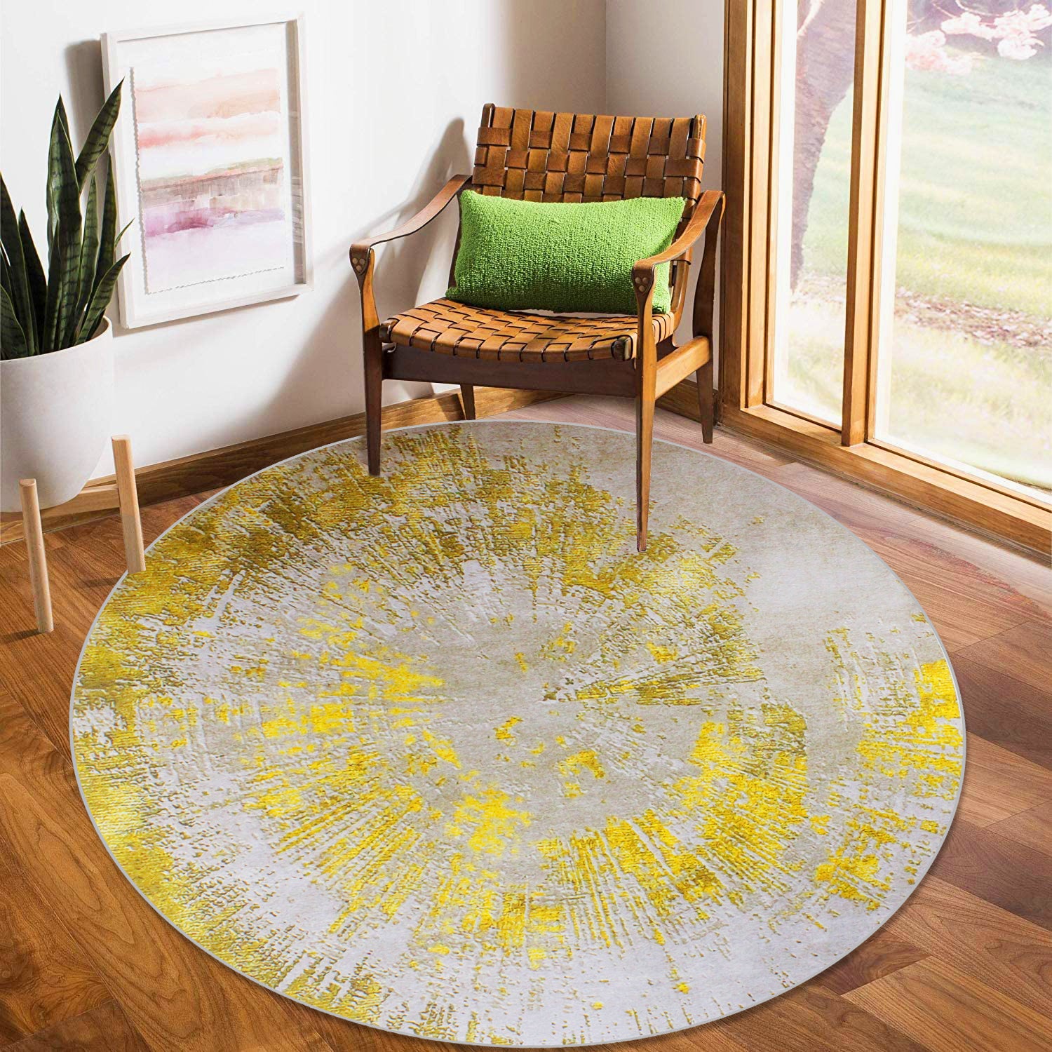 160cm Round LMA Branded 3D Printed Area Rug Lightweight - RCX63