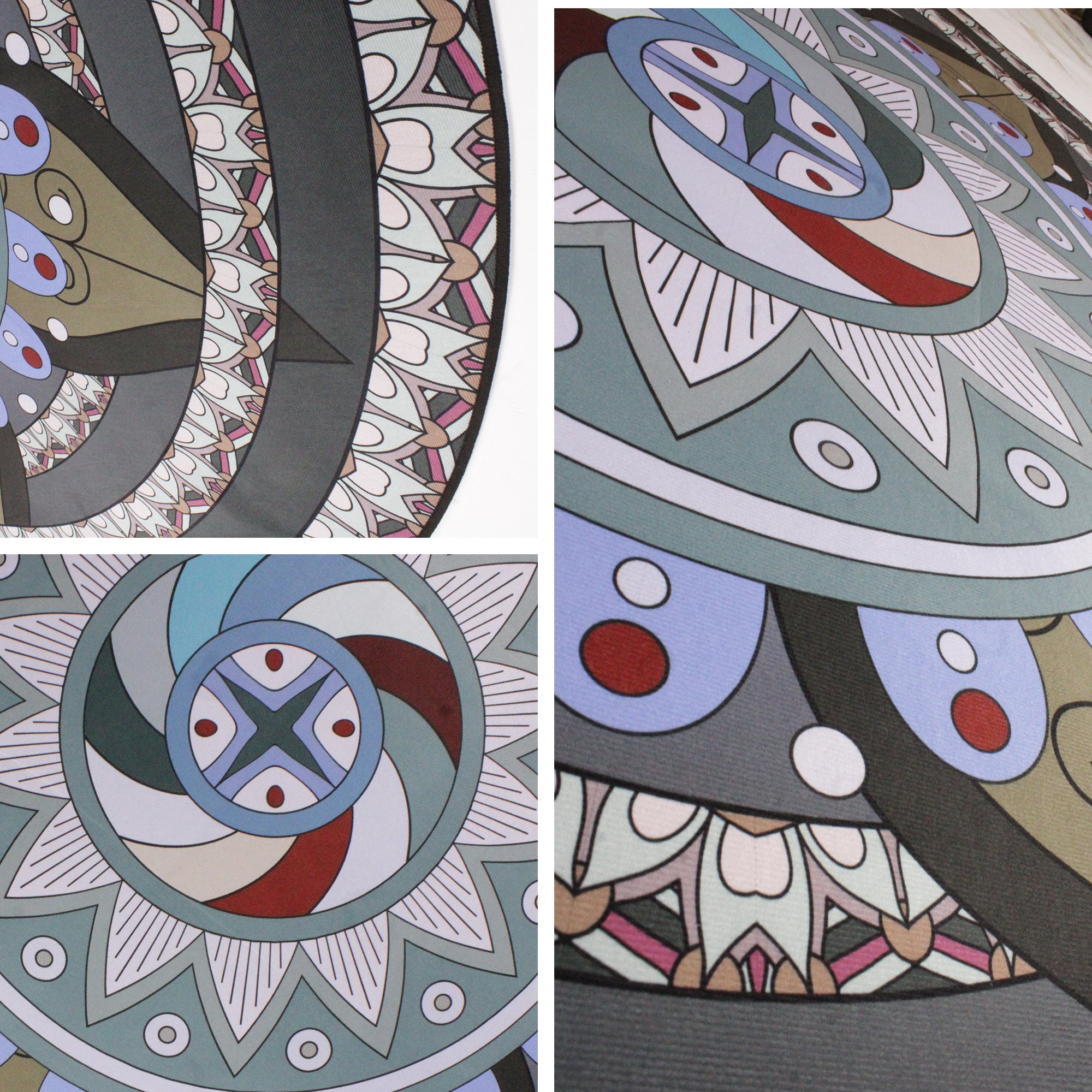 160cm Round LMA Branded 3D Printed Area Rug Lightweight - RM29