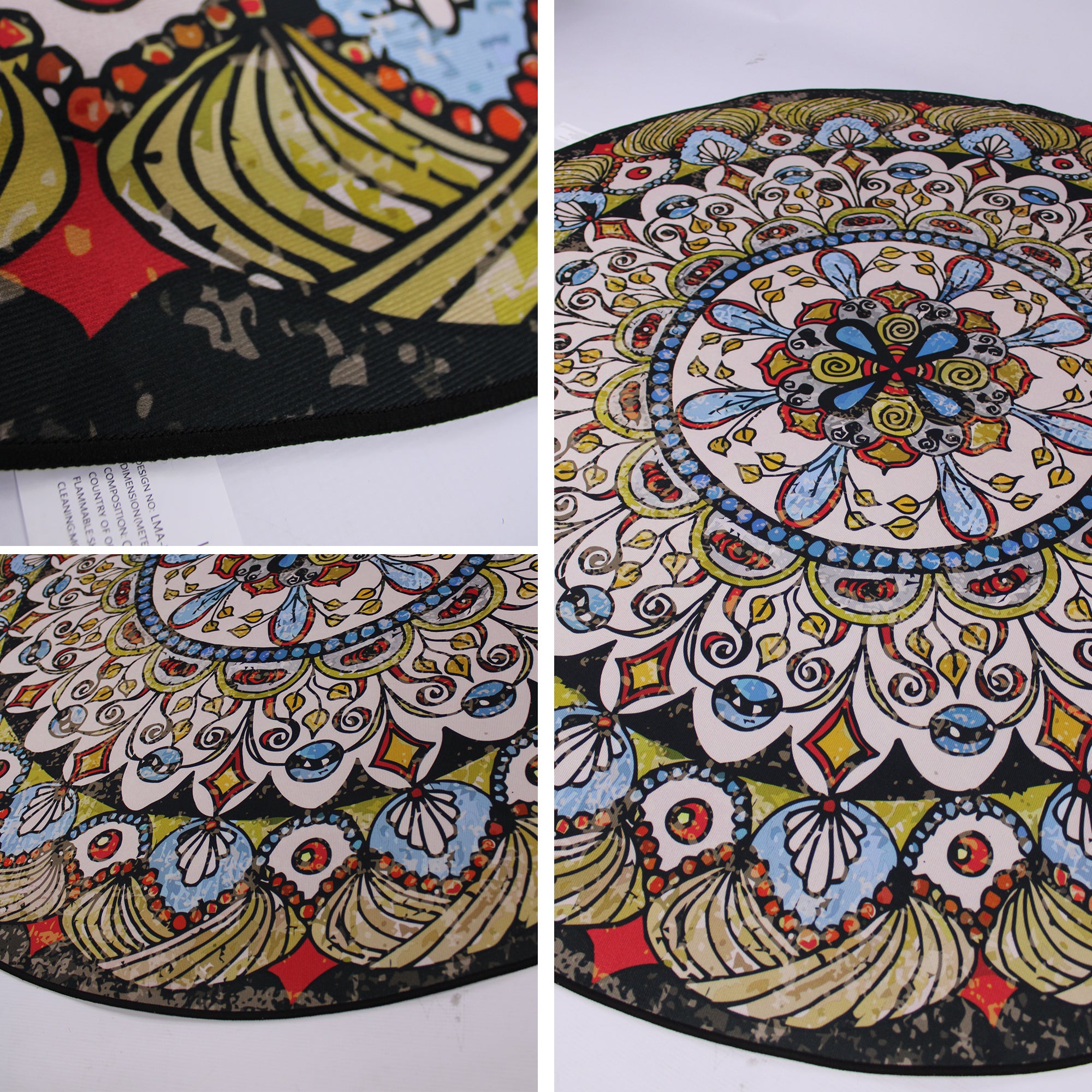 160cm Round LMA Branded 3D Printed Area Rug Lightweight - RM35