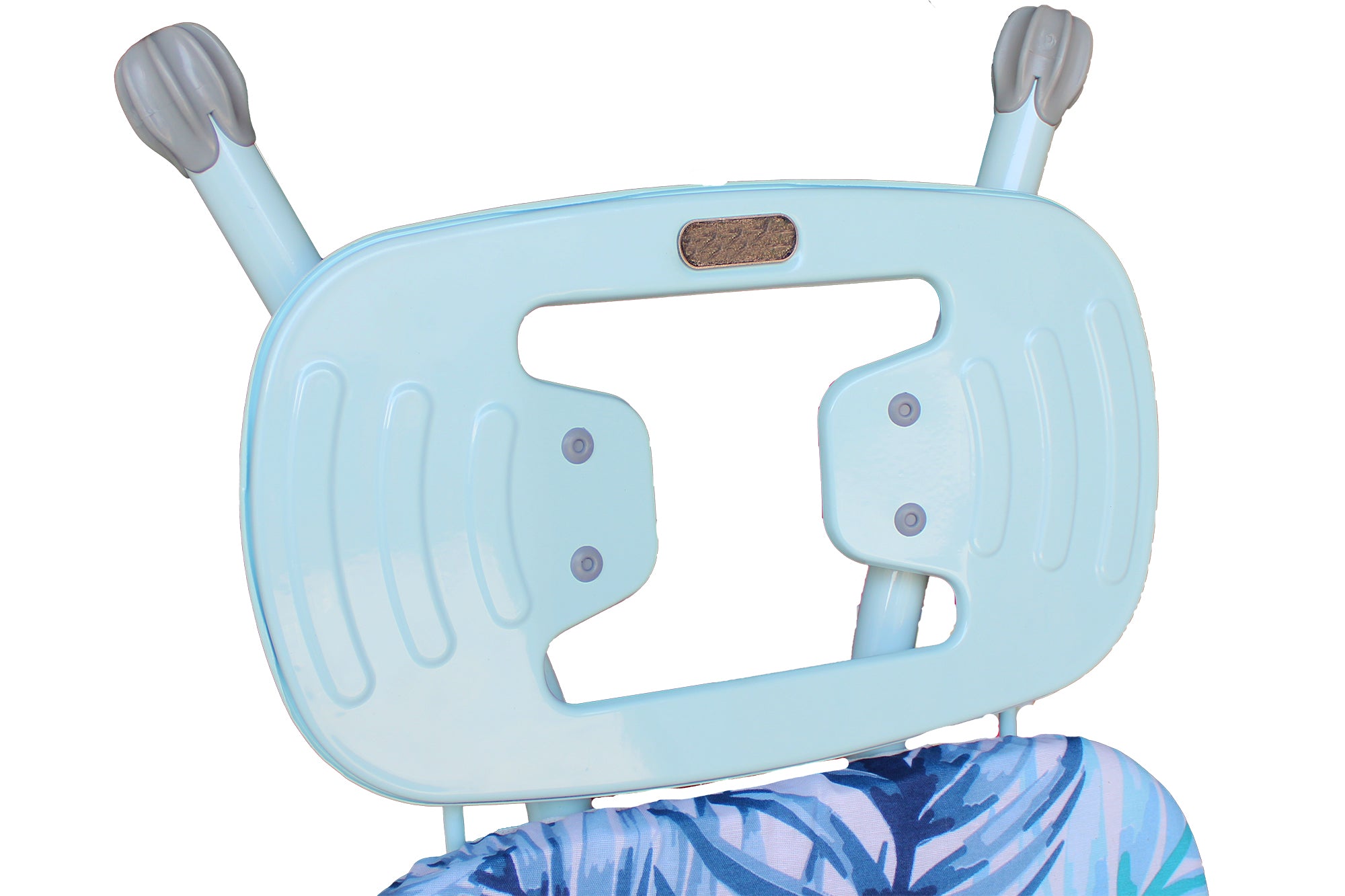 110 x 33cm Mesh Ironing Board with Safety Iron Rest - Blue Palm