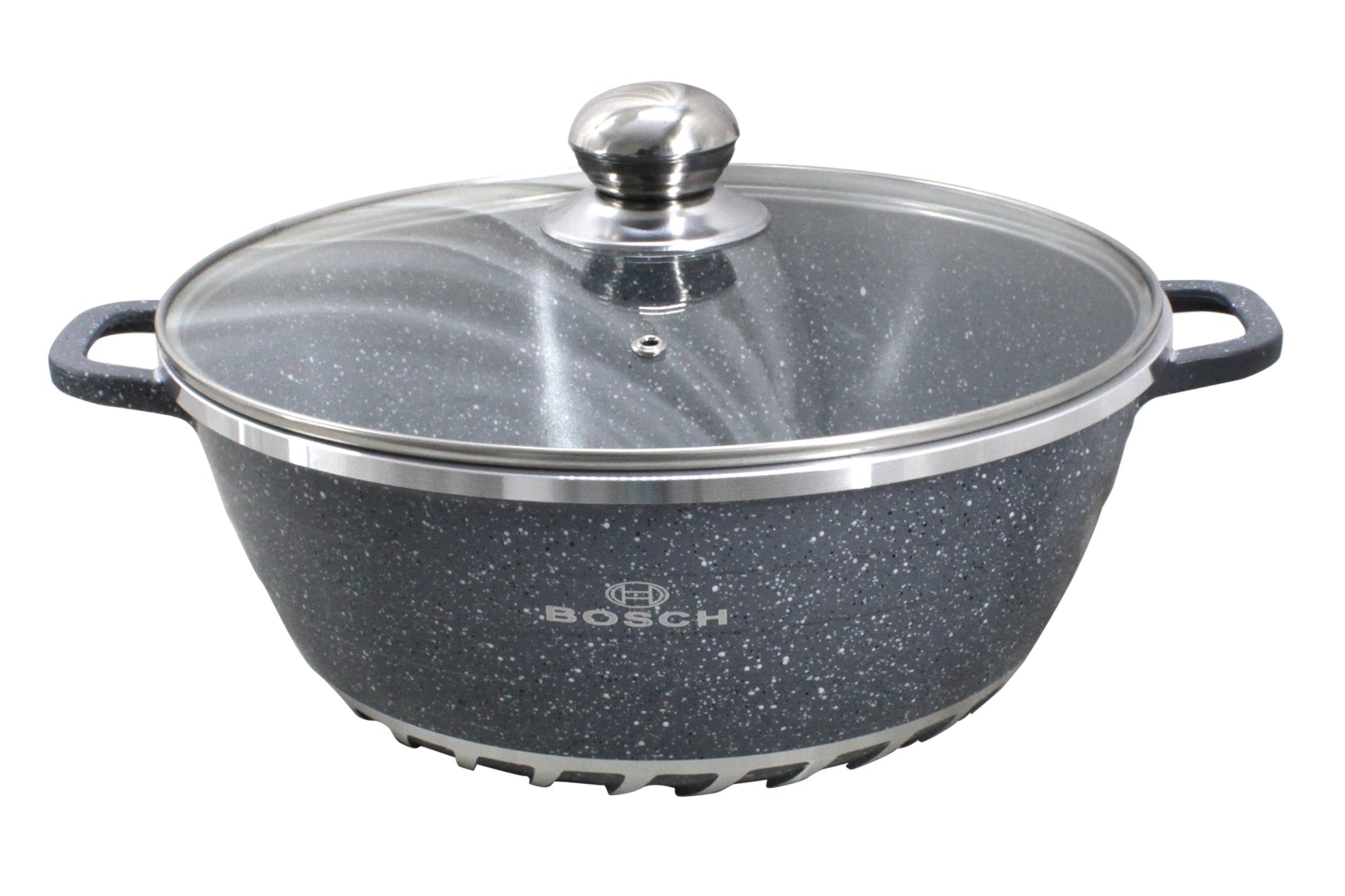 10 Pieces Bosch Die Cast Aluminium Granite Non Stick Cookware Set & 3 Utensils