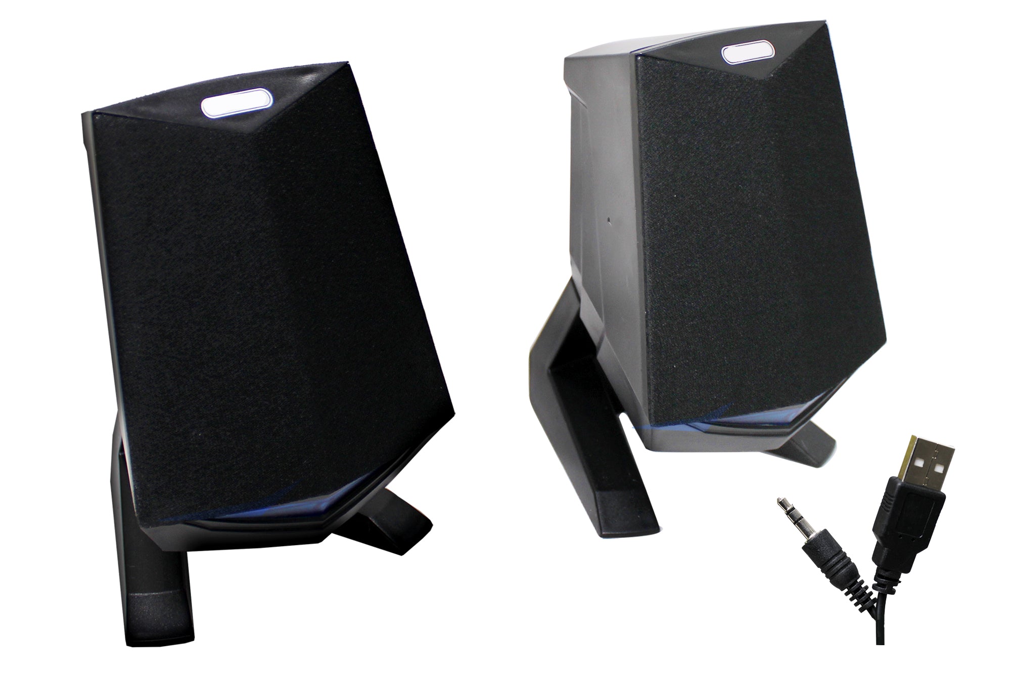 USB 2.0 6-Watt HiFi Laptop Speaker Set with LED Power Lamp - Wired