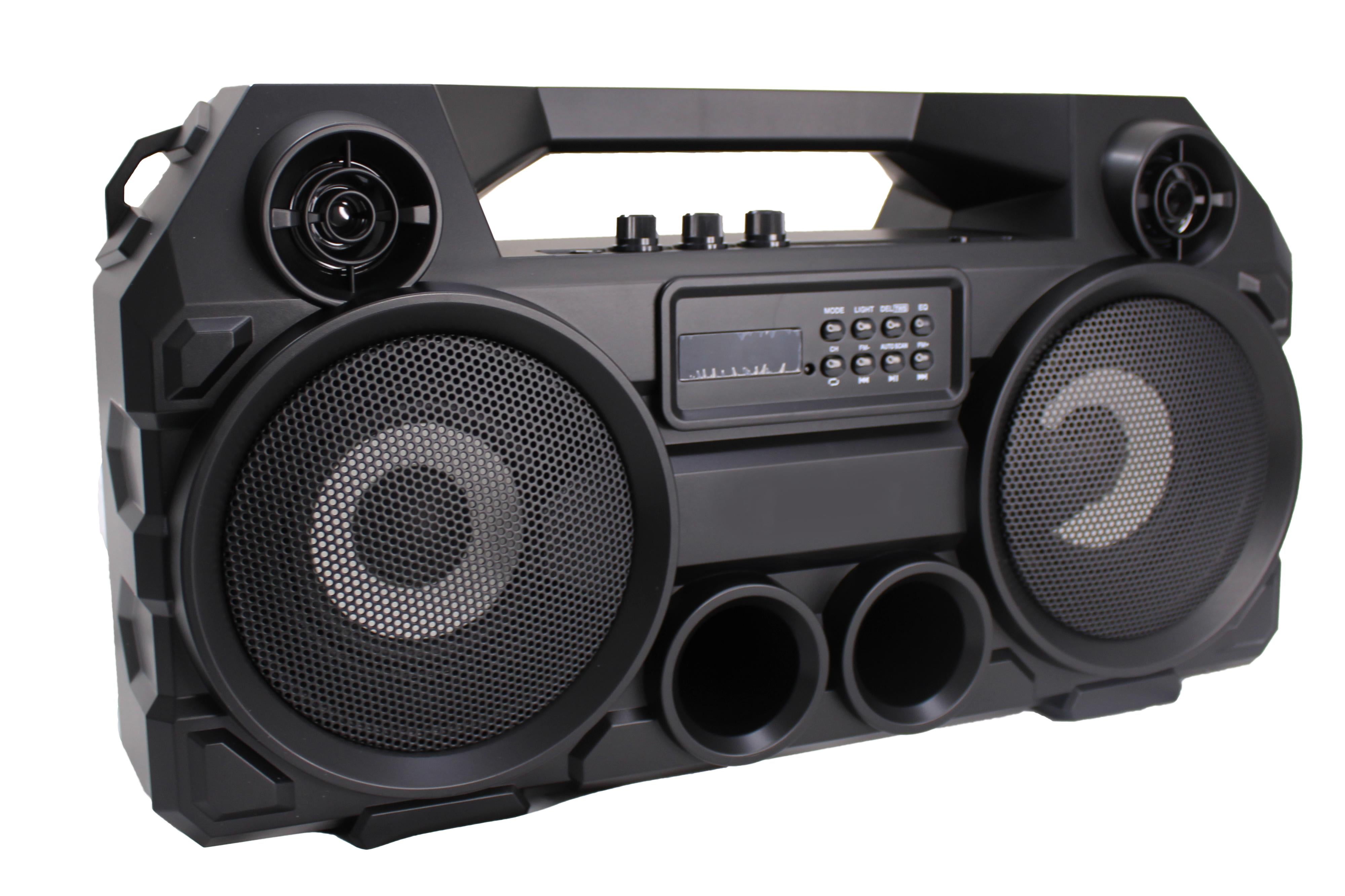 TWS Audio Streaming Boom Box Bluetooth Speaker with Microphone & Remote