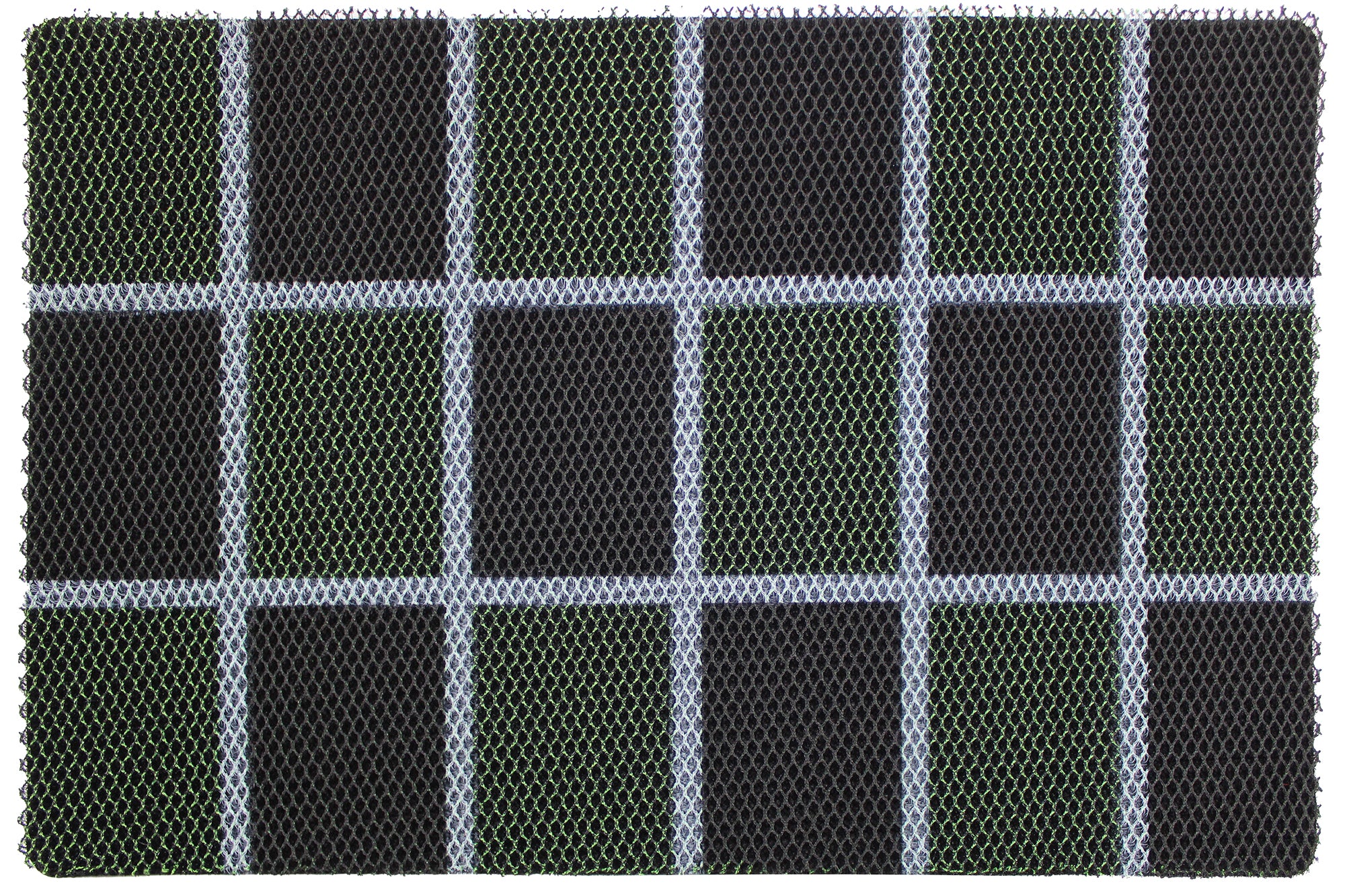 75cmx44cm Water Resistant Abrasive Fiber Checkered Floor Mat