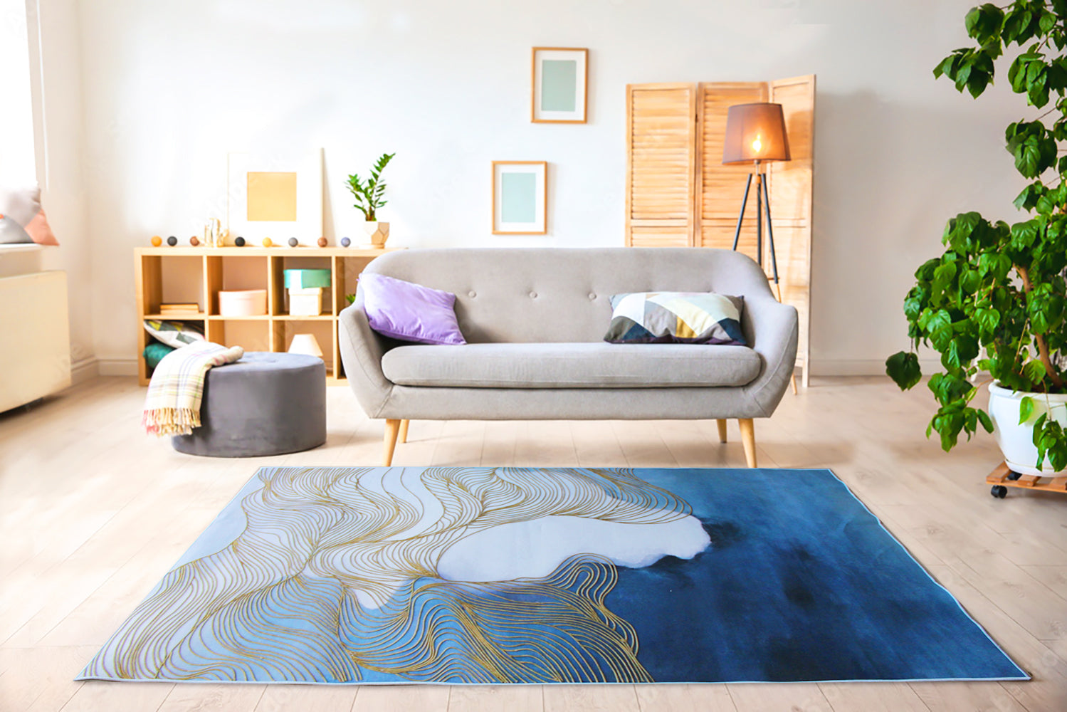 230cmx160cm LMA Authentic 3D Printed Design Lightweight Rug - 21