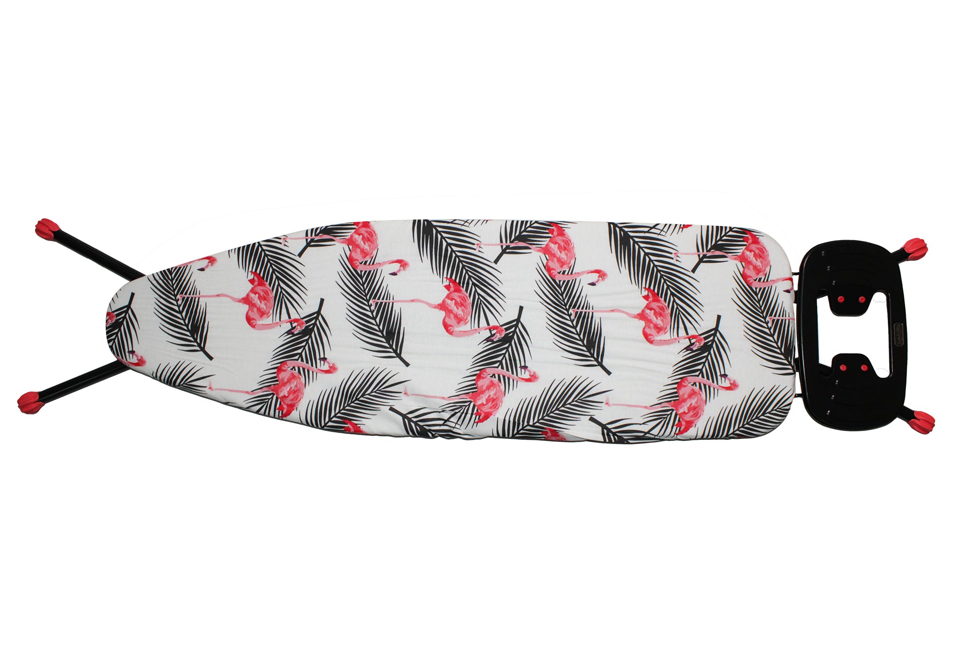 110x33cm Mesh Ironing Board with Safety Iron Rest - Pink Flamingo