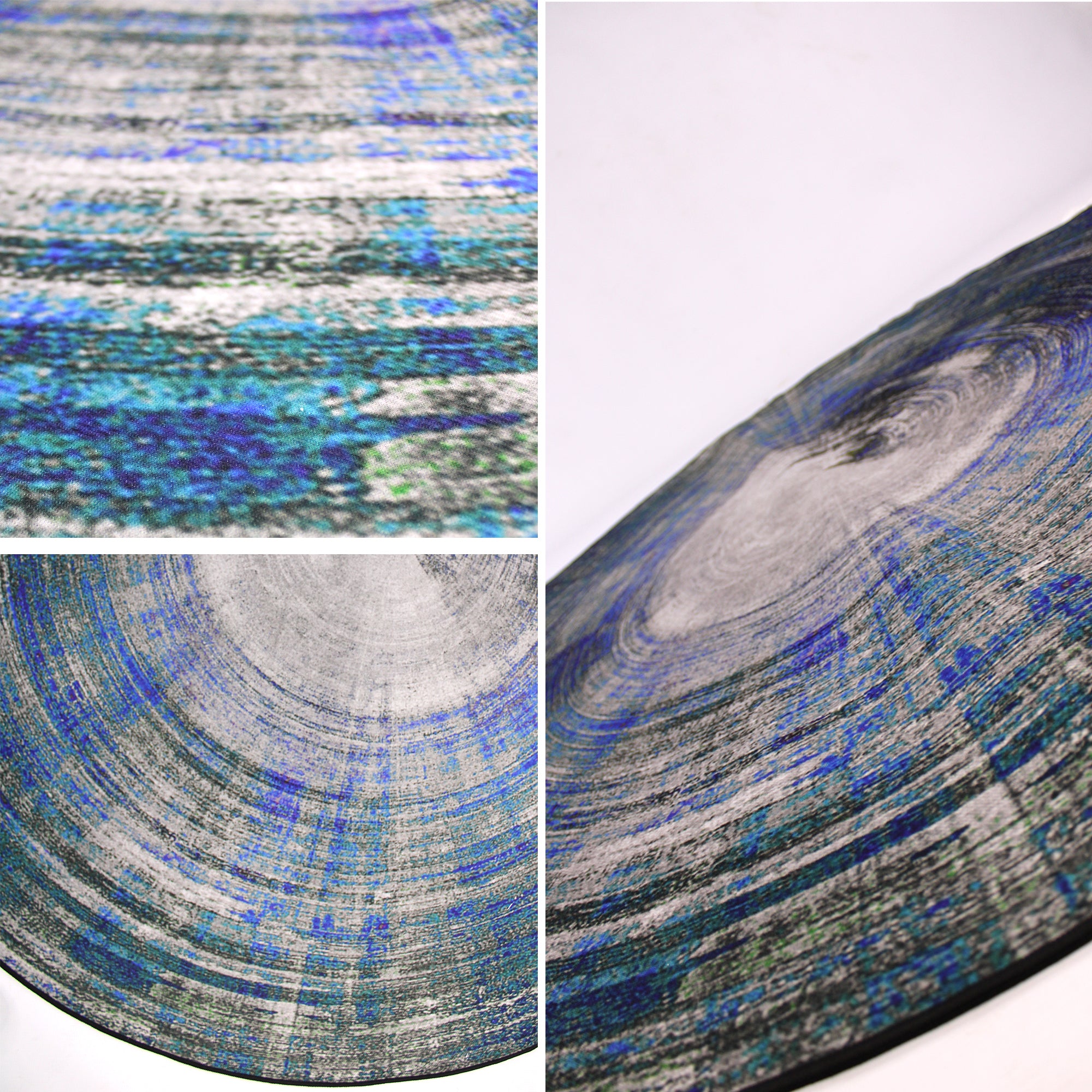 160cm Round LMA Branded 3D Printed Area Rug Lightweight - RCX29