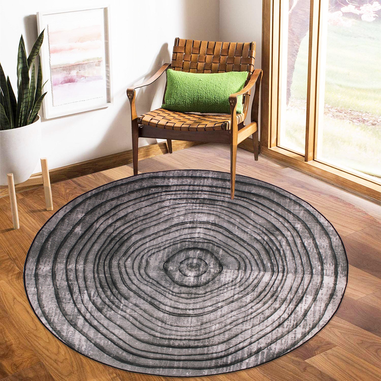 160cm Round LMA Branded 3D Printed Area Rug Lightweight - RCX45