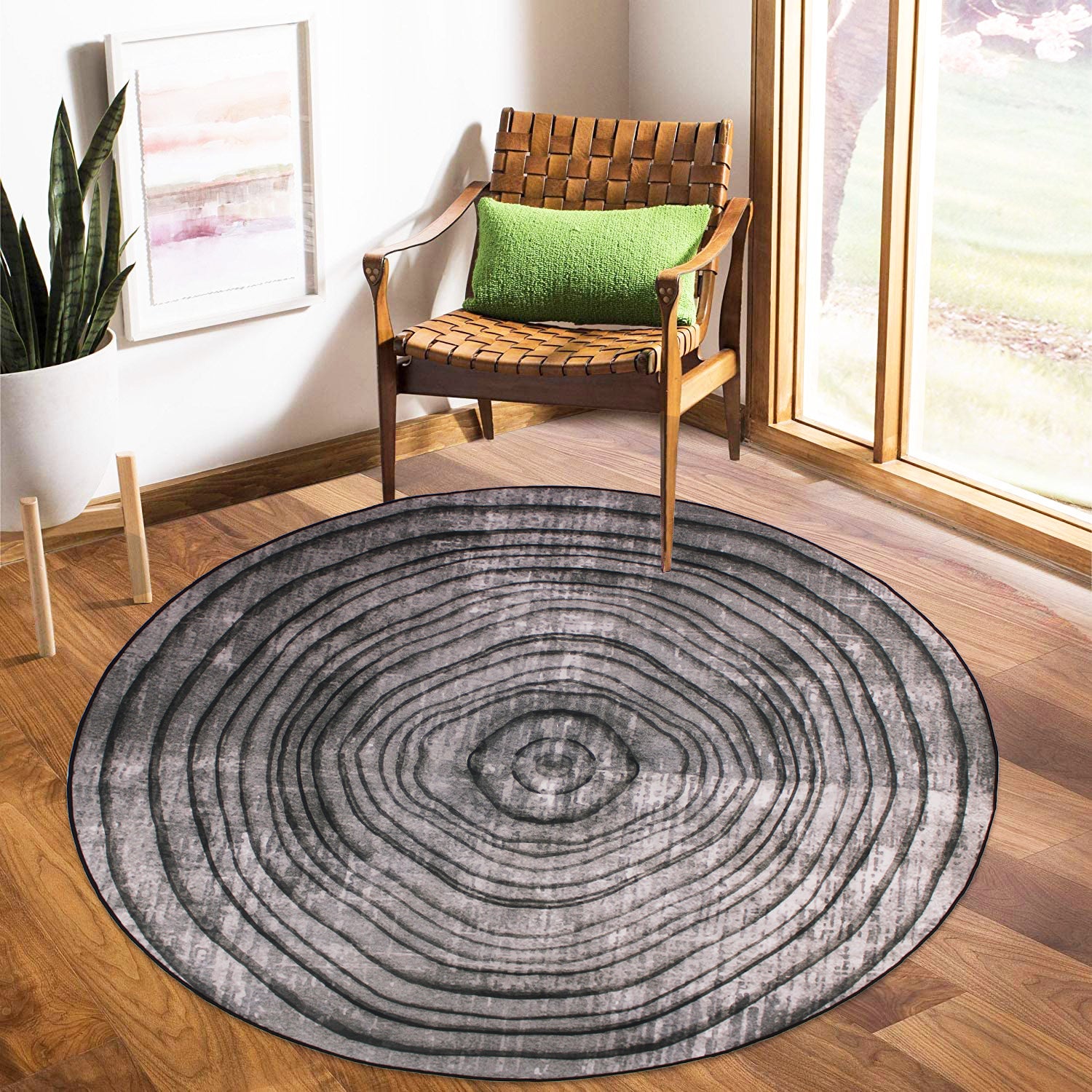 160cm Round LMA Branded 3D Printed Area Rug Lightweight - RCX45