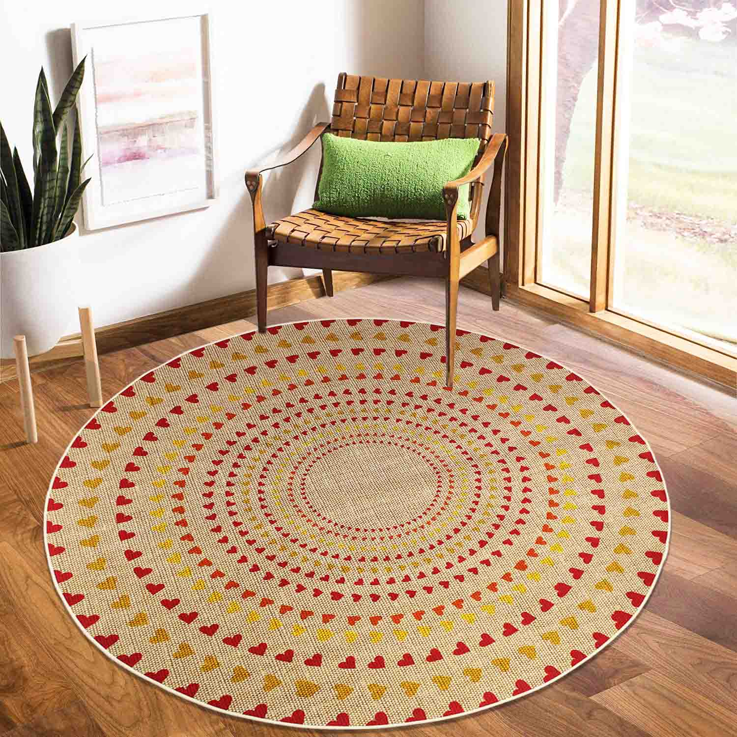 160cm Round LMA Branded 3D Printed Area Rug Lightweight - RM19