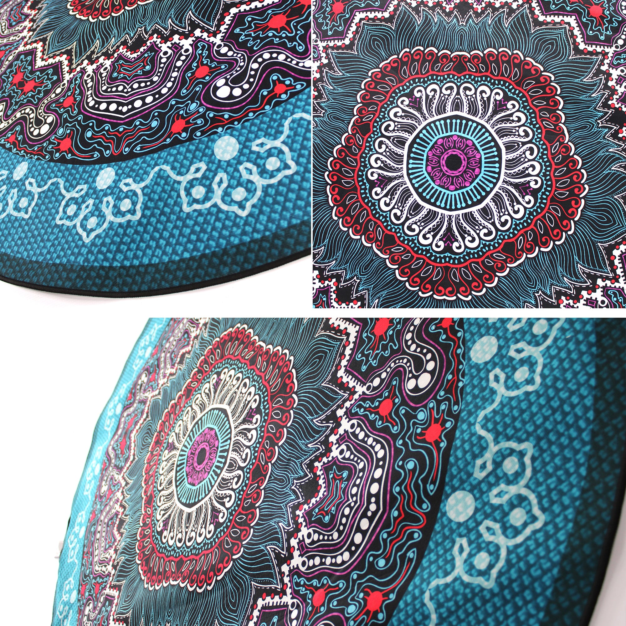 160cm Round LMA Branded 3D Printed Area Rug Lightweight - RM25