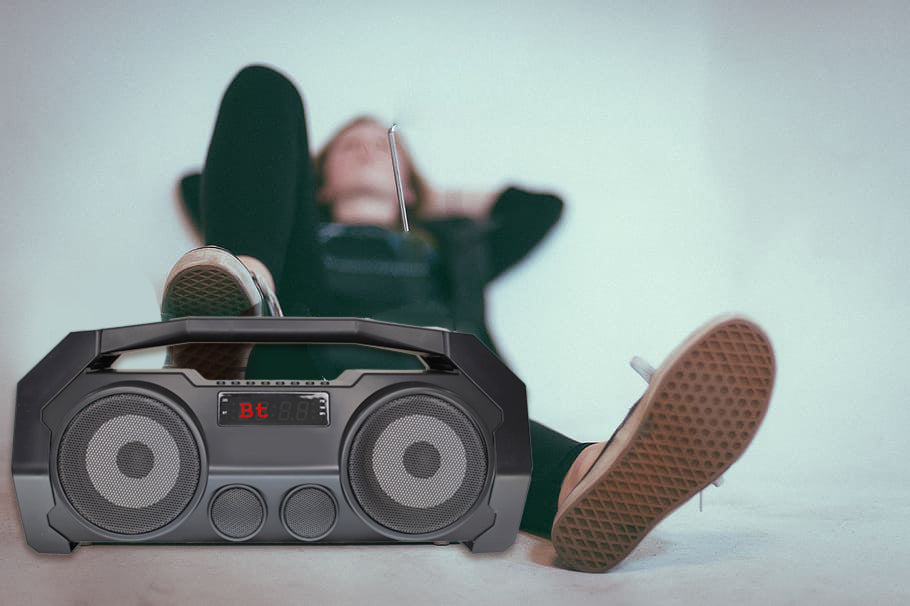 TWS108 Super-Bass Boom Box Bluetooth True Wireless Stereo Speaker System