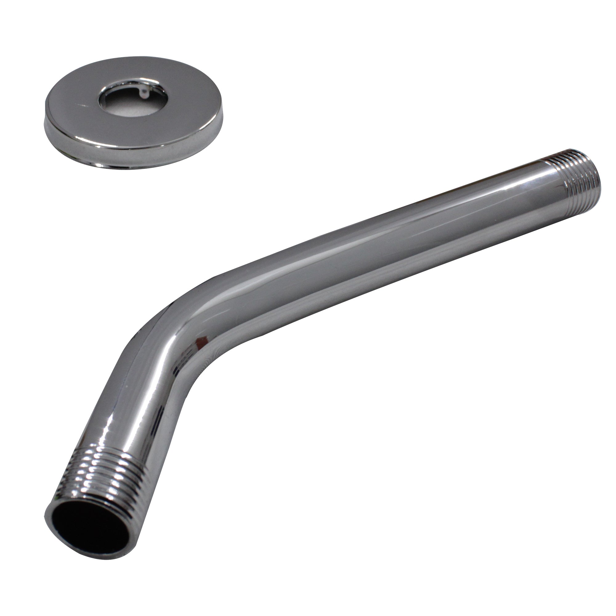 LMA Branded 16cm Wall-Mounted Round Shower Arm with Flange