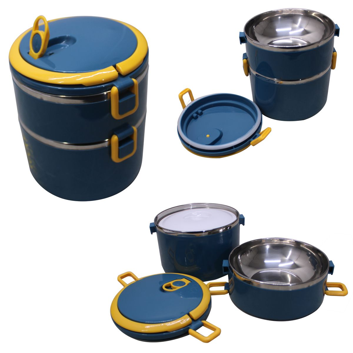 LMA 4 Tier Stackable Insulated Bento Box and Tote Bag