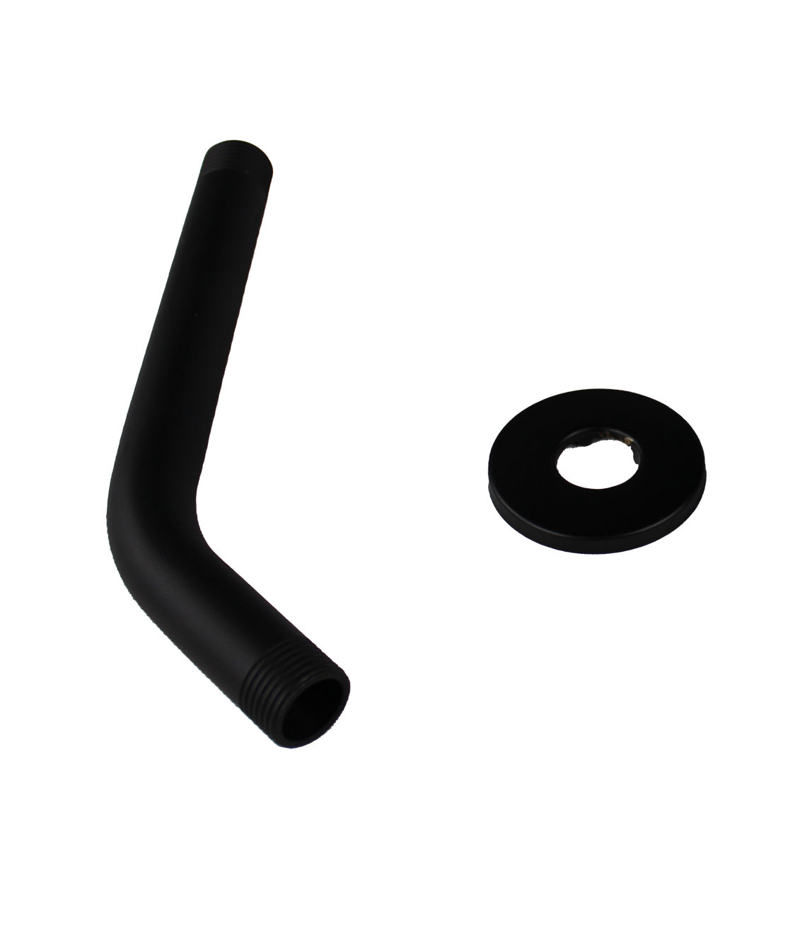 LMA Branded 16cm Wall-Mounted Round Shower Arm with Flange