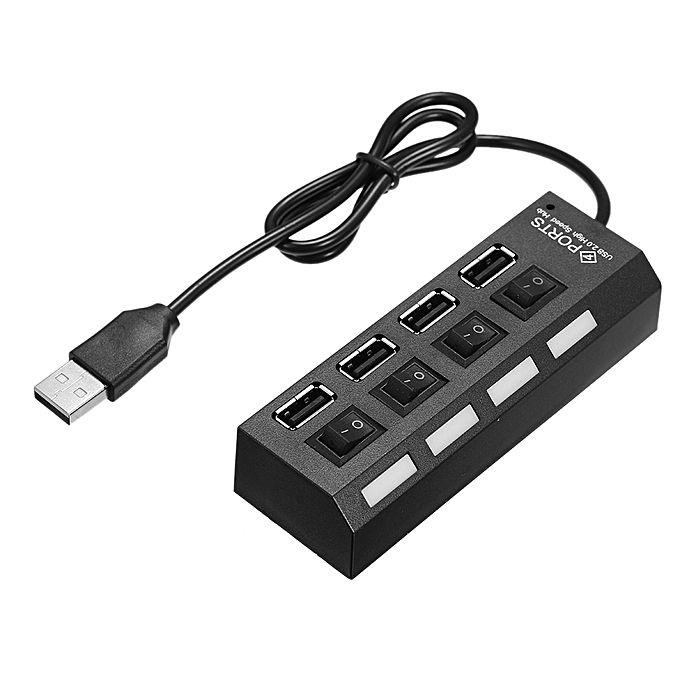 4 Port USB 2.0 with Individual Switch Hub