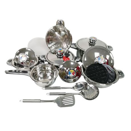 19 Piece High Quality Stainless Steel Cookware Set