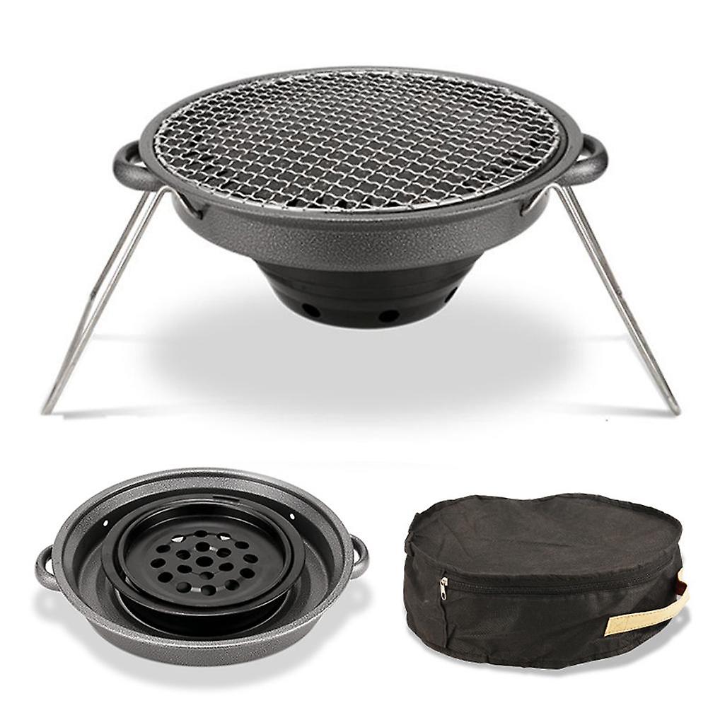 LMA 32cm Round Portable Charcoal Braai Stove & Carry Bag FX-5318