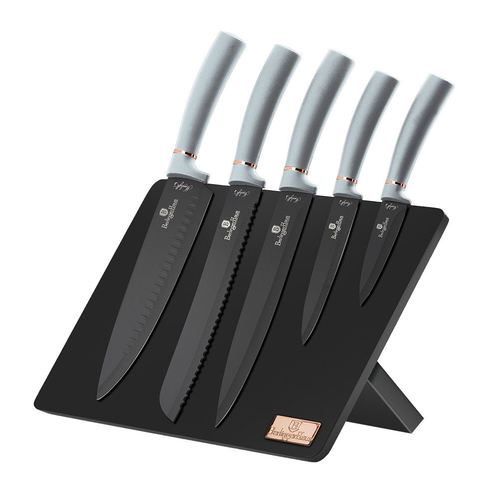 Berlinger Haus 6 Pcs Knife Set with Magnetic Stand - Moonlight Collection