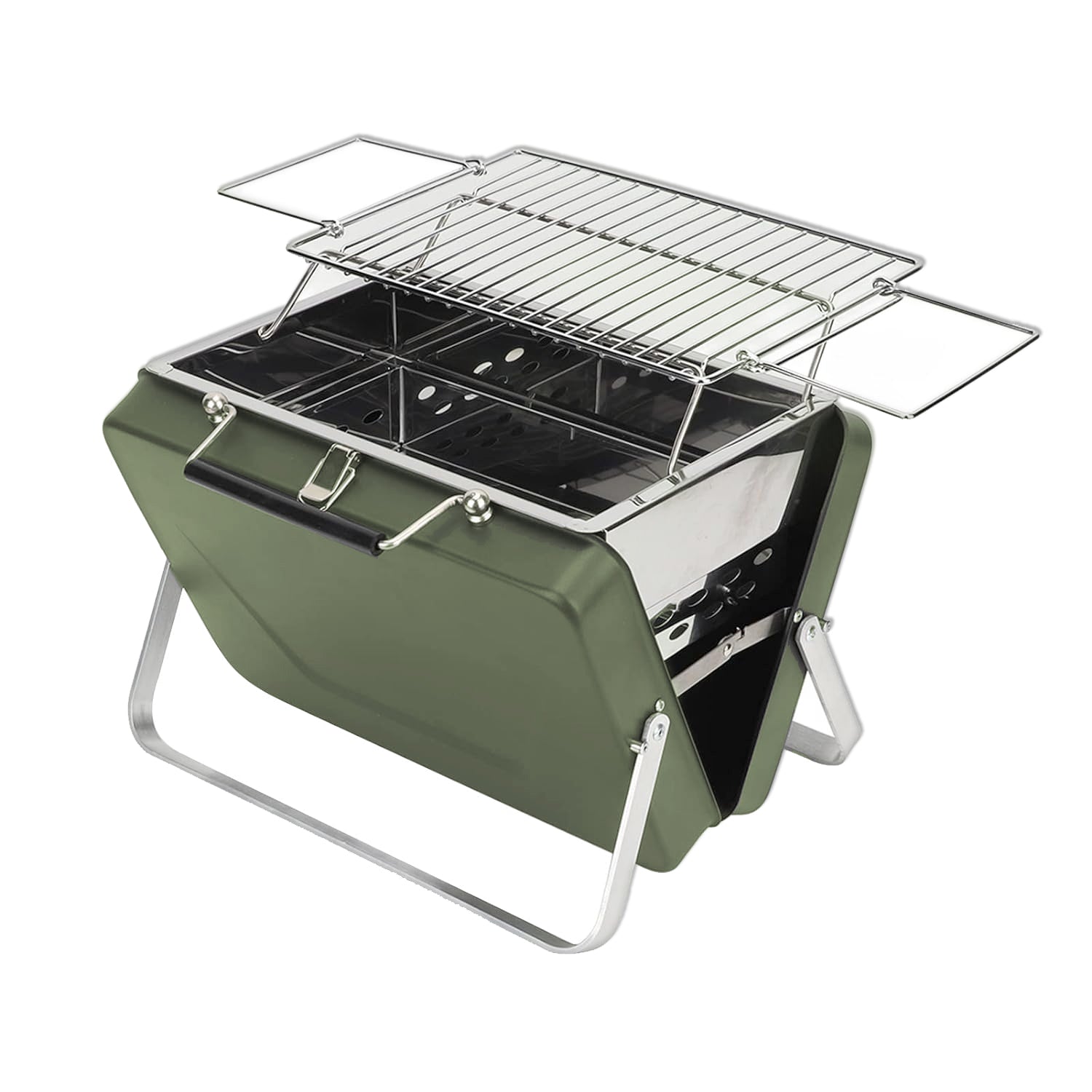 LMA 28x20x22cm Portable Folding Charcoal Braai Grill and Carry Case FX-9206