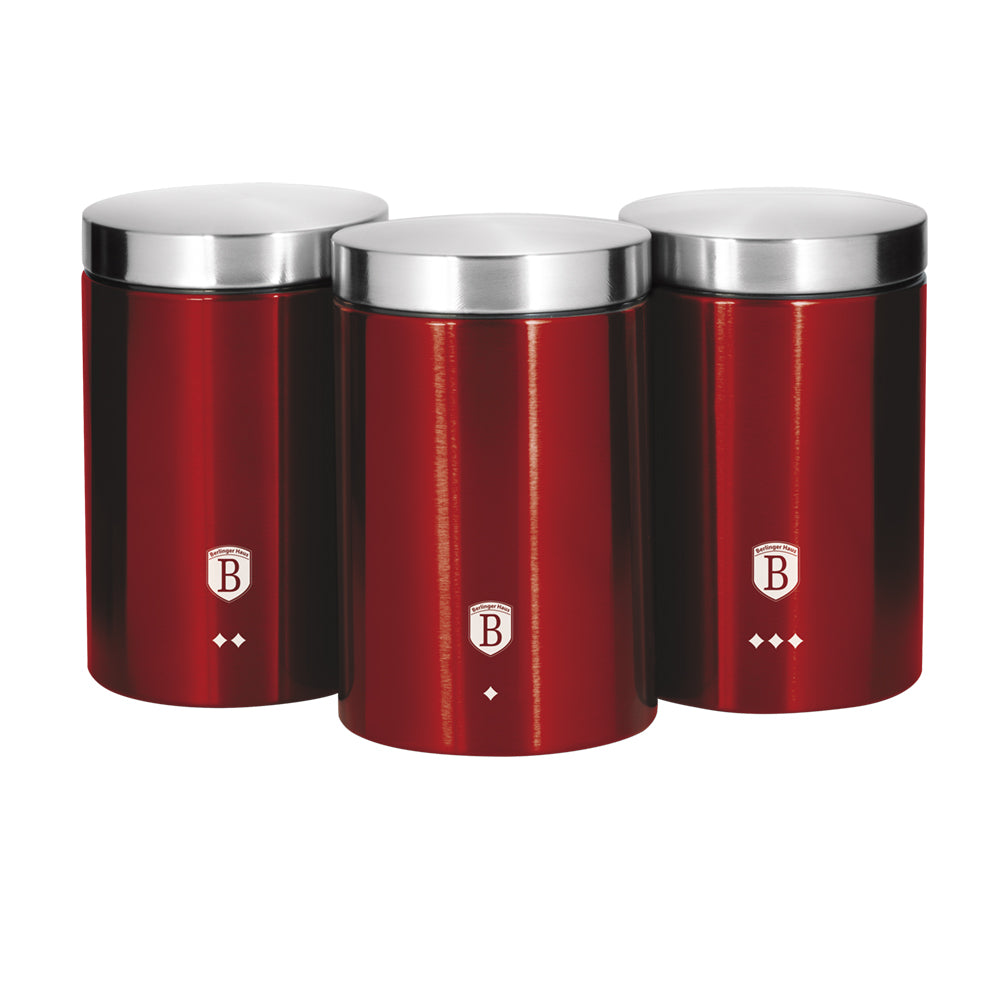 3 Piece Kitchen Canister Set Berlinger Haus