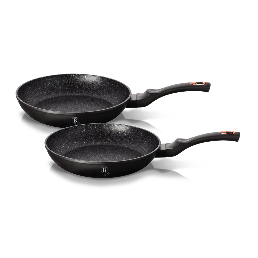 Berlinger Haus 2-Piece Frying Pan Set - Black Rose Collection