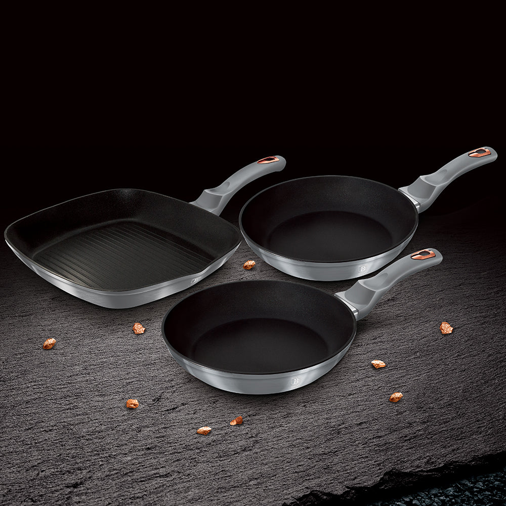 Berlinger Haus 3 Pcs Fry Pan Set - Moonlight Edition