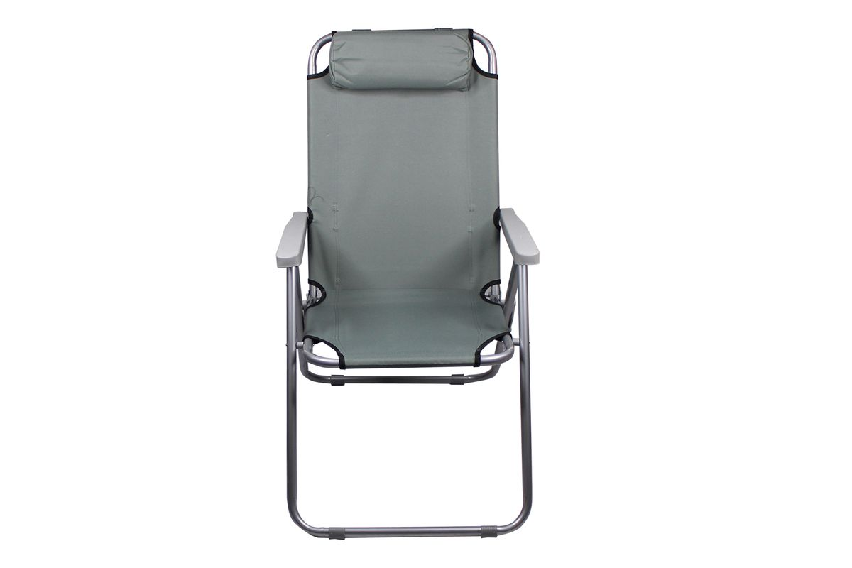 55x40x90cm Adult Thick-Framed Folding Camping Armchair With Headrest FX7016