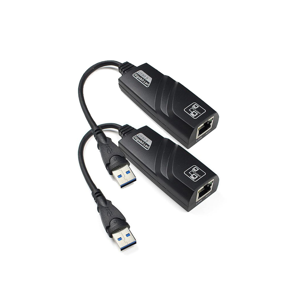 2 x USB 3.0 to 10-100-1000 Mbps Gigabit Ethernet Adapter