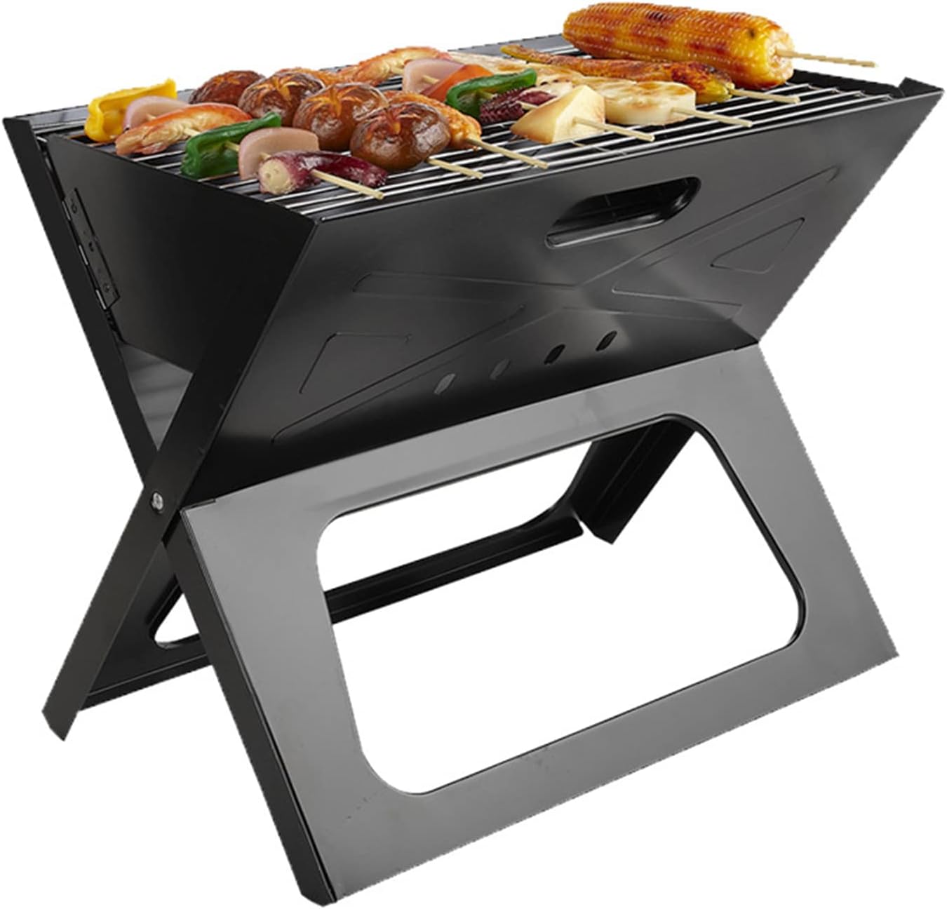 LMA 44x28x37cm X-Type Portable Folding Braai Stand FX-8463