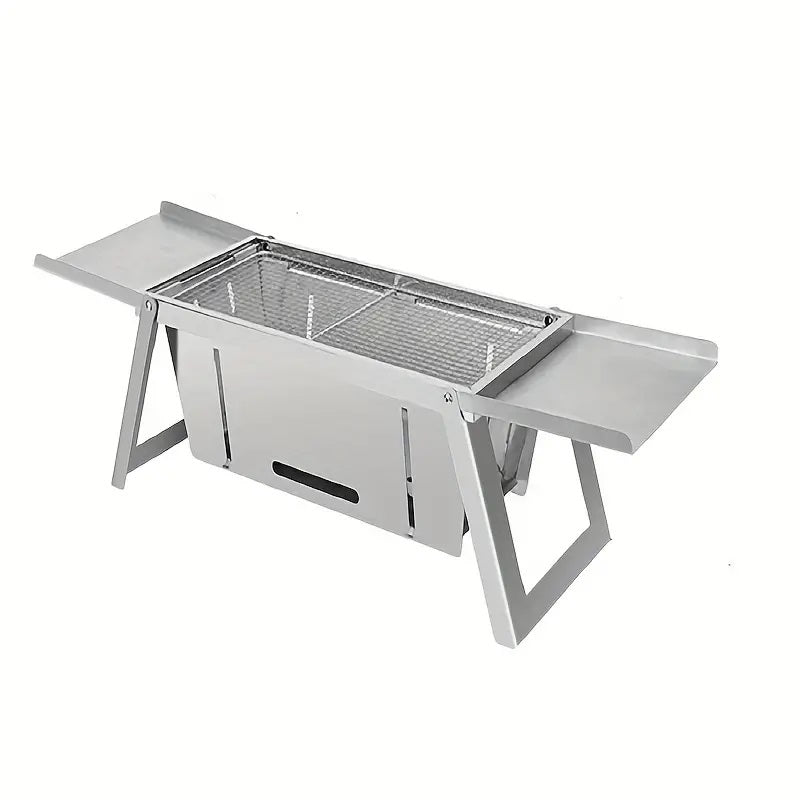 LMA 37x18cm Compact Folding Braai Stand with Shelves - FX-8520