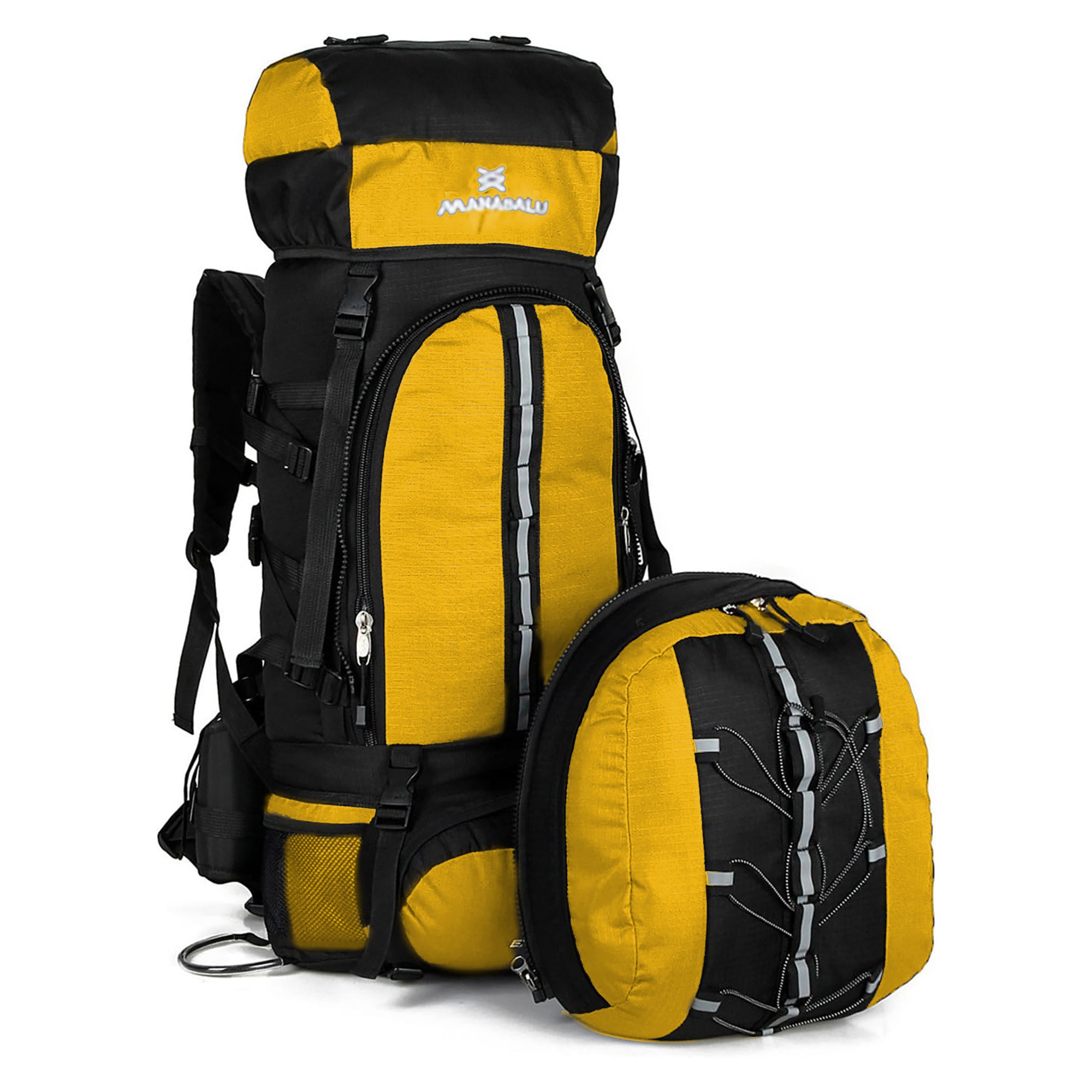 Manasalu Extreme 70L+10L 2 In 1 Waterproof Camping Backpack Set FX-8854-2