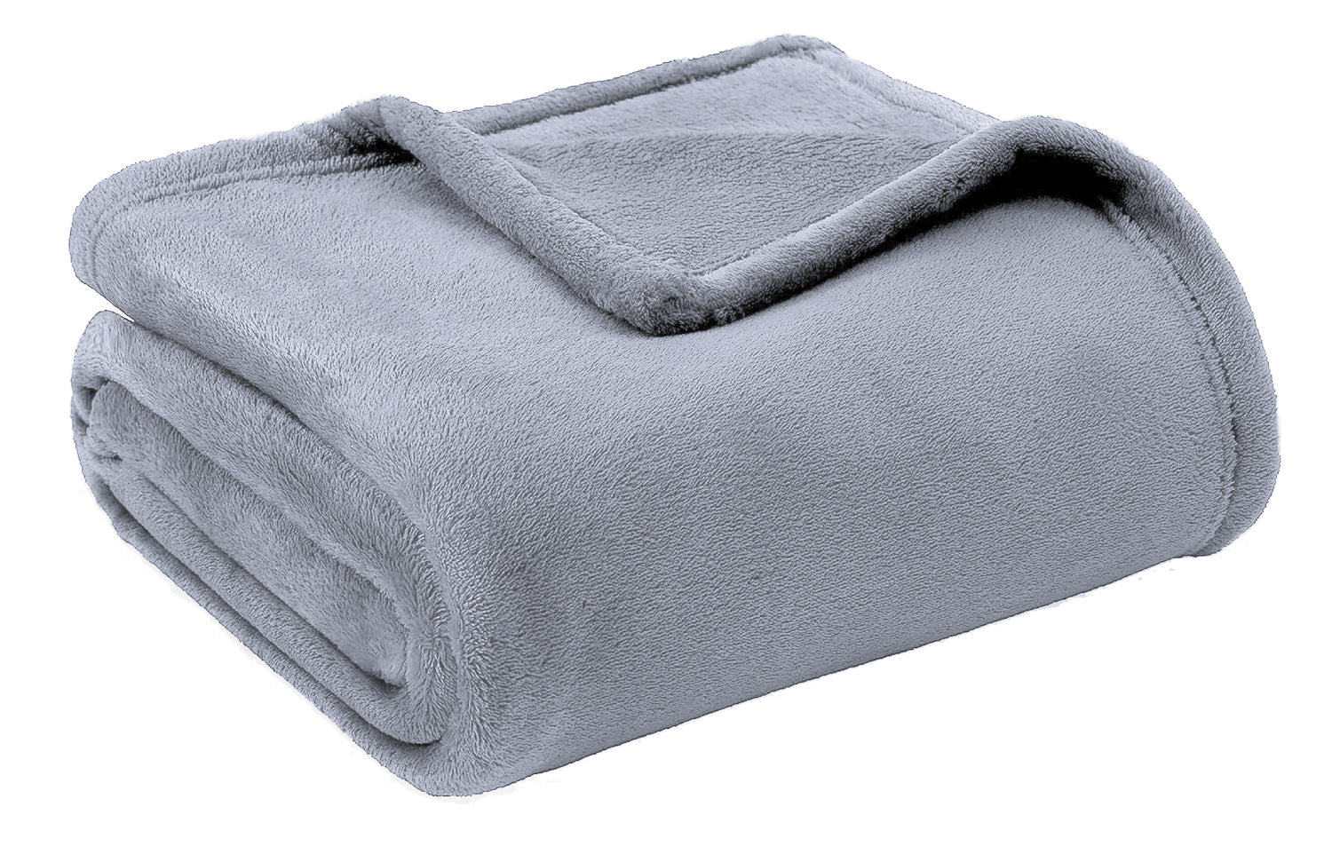 Plain Polyester Fleece Blanket with Suede Texture - 200cm x 140cm