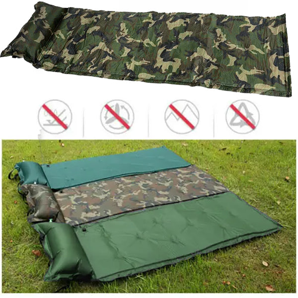 LMA 180X60X3cm Inflatable Camping Mattress with Pillow FX-8889-1