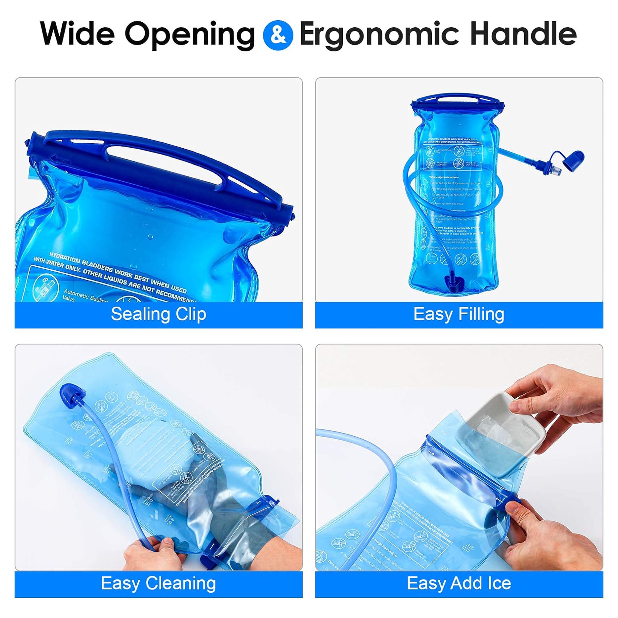LMA 2 Litre Hydration Bladder with Leak Proof Drinking Tube