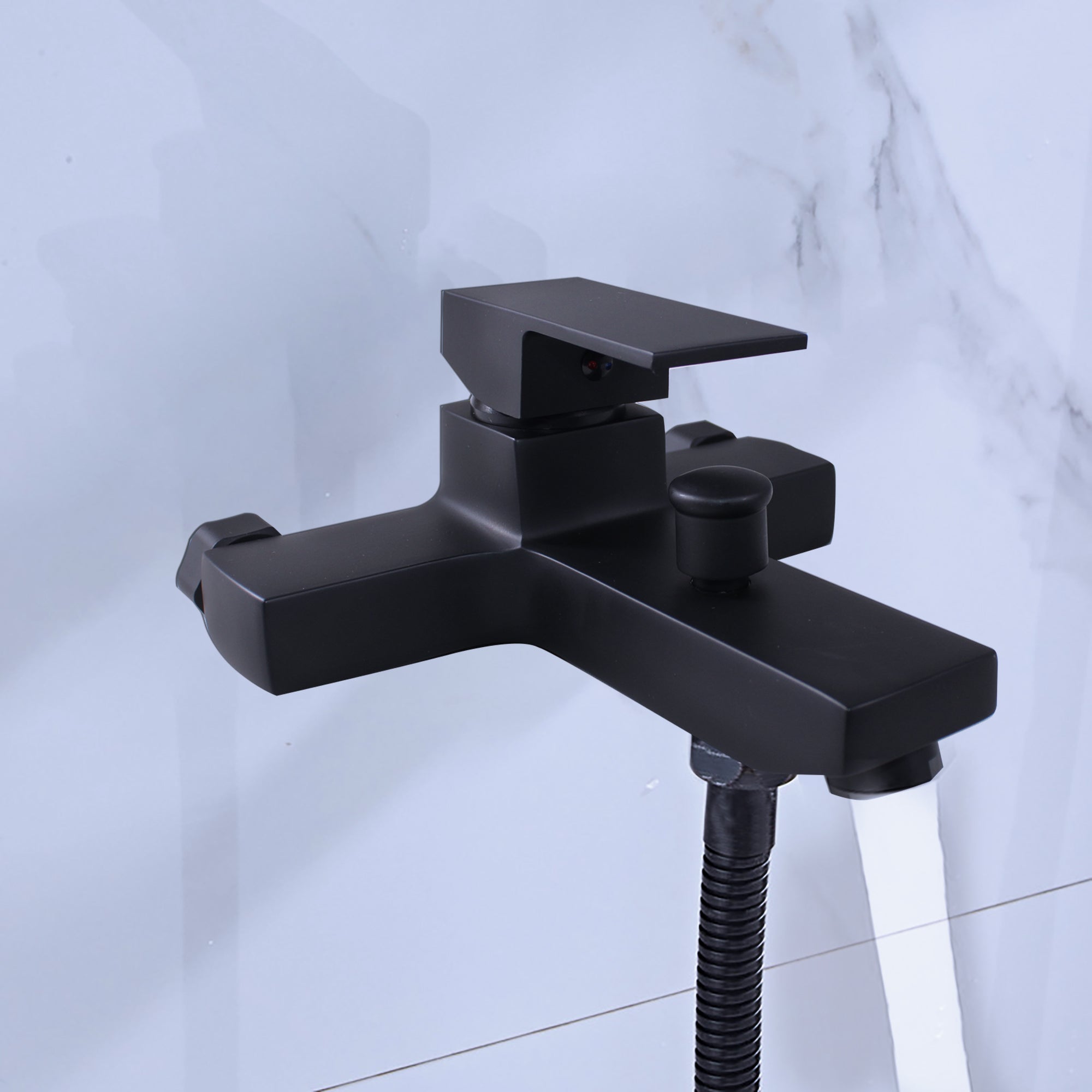 LMA Wall Mounted Contemporary Bathtub Faucet & Handheld Shower
