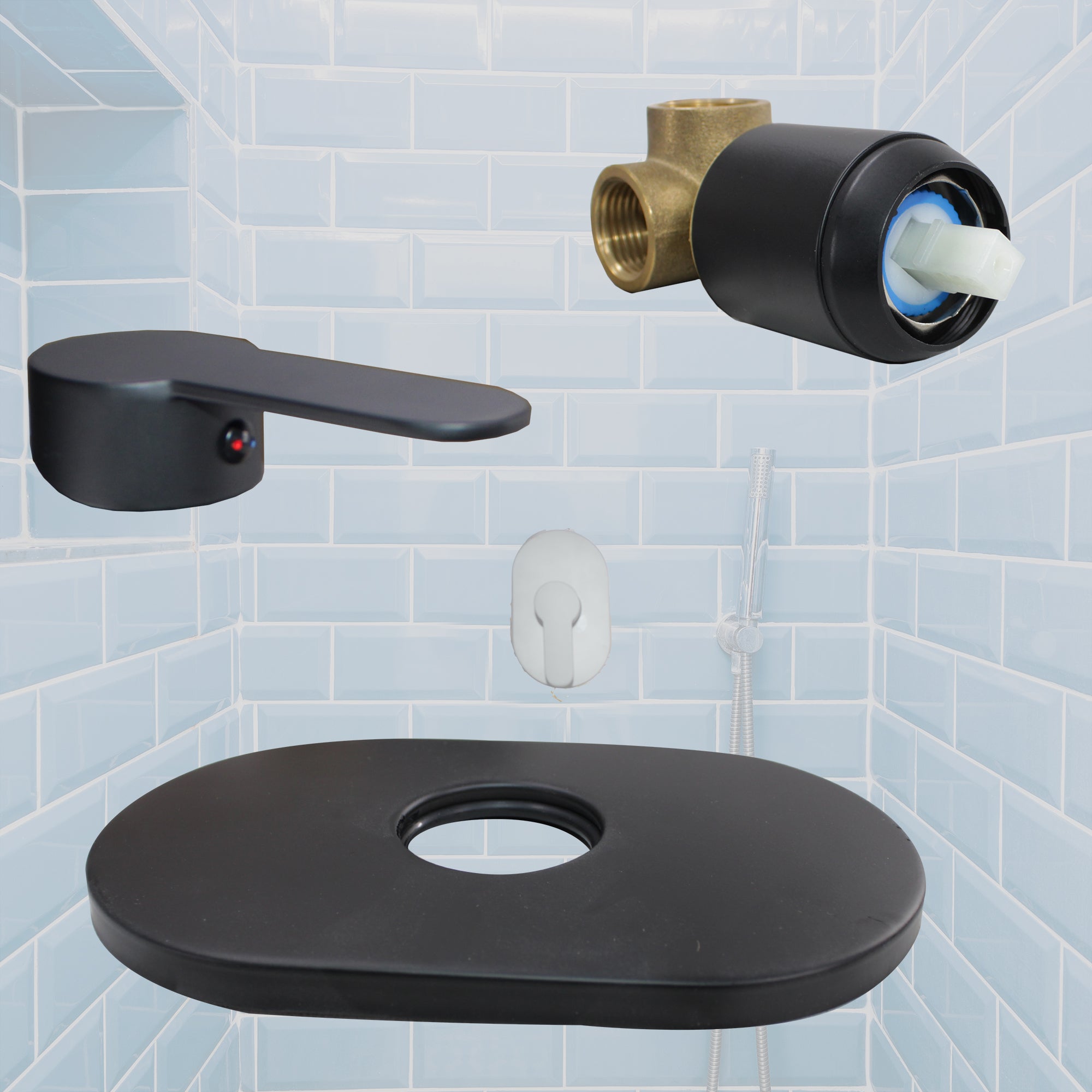 LMA Concealed Single Lever Elliptical Shower & Bath Mixer