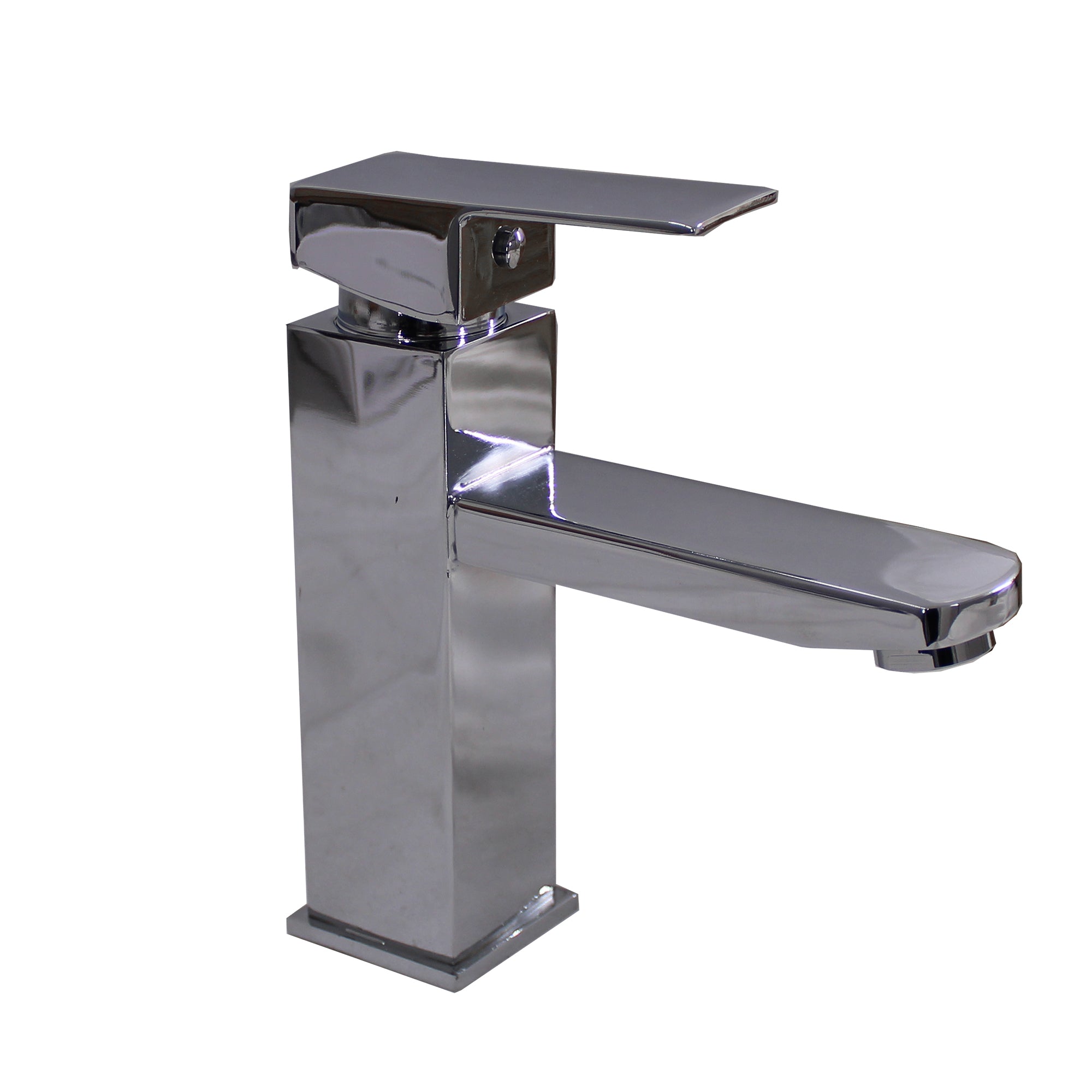 LMA Sanitaryware Square Single Lever Brass Bathroom Basin Mixer