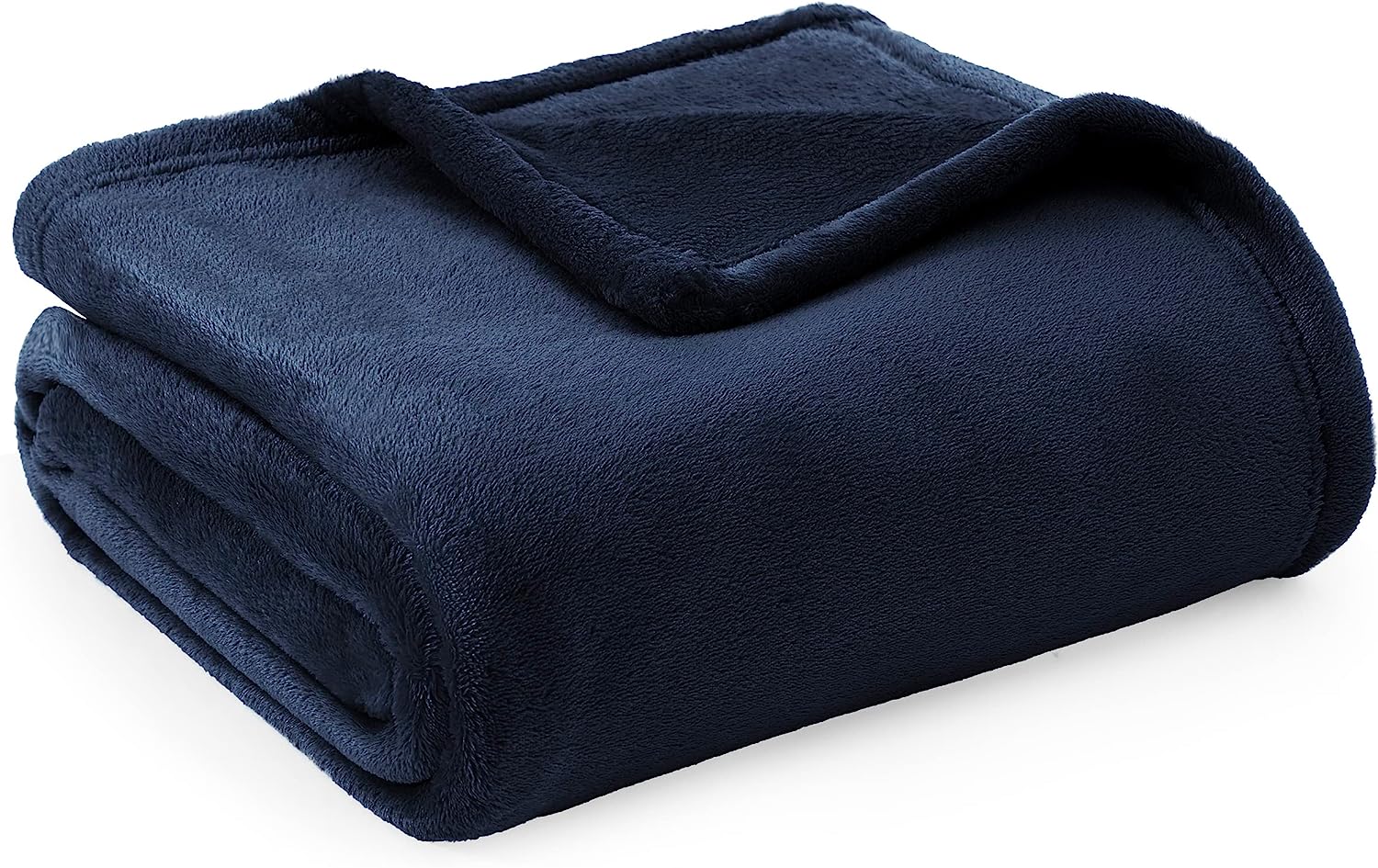 Plain Polyester Fleece Blanket with Suede Texture - 200cm x 140cm