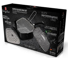 Berlinger Haus Frying Pan With Basket And Steam Plate - Black Professional Line