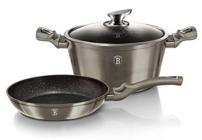 Berlinger Haus 3 pcs cookware set - Carbon Metallic Touch Line