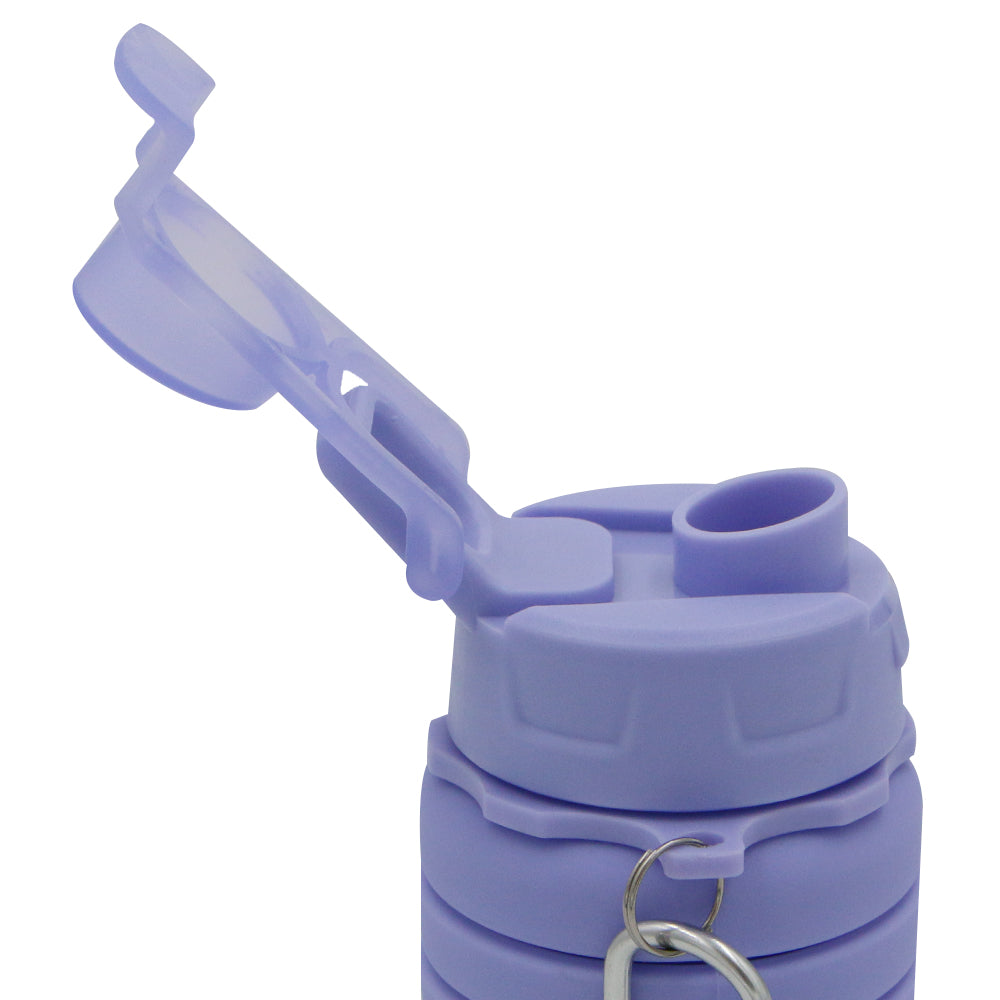 225ml to 500ml Foldable Silicon Cold Water Bottle with Carabiner Clip