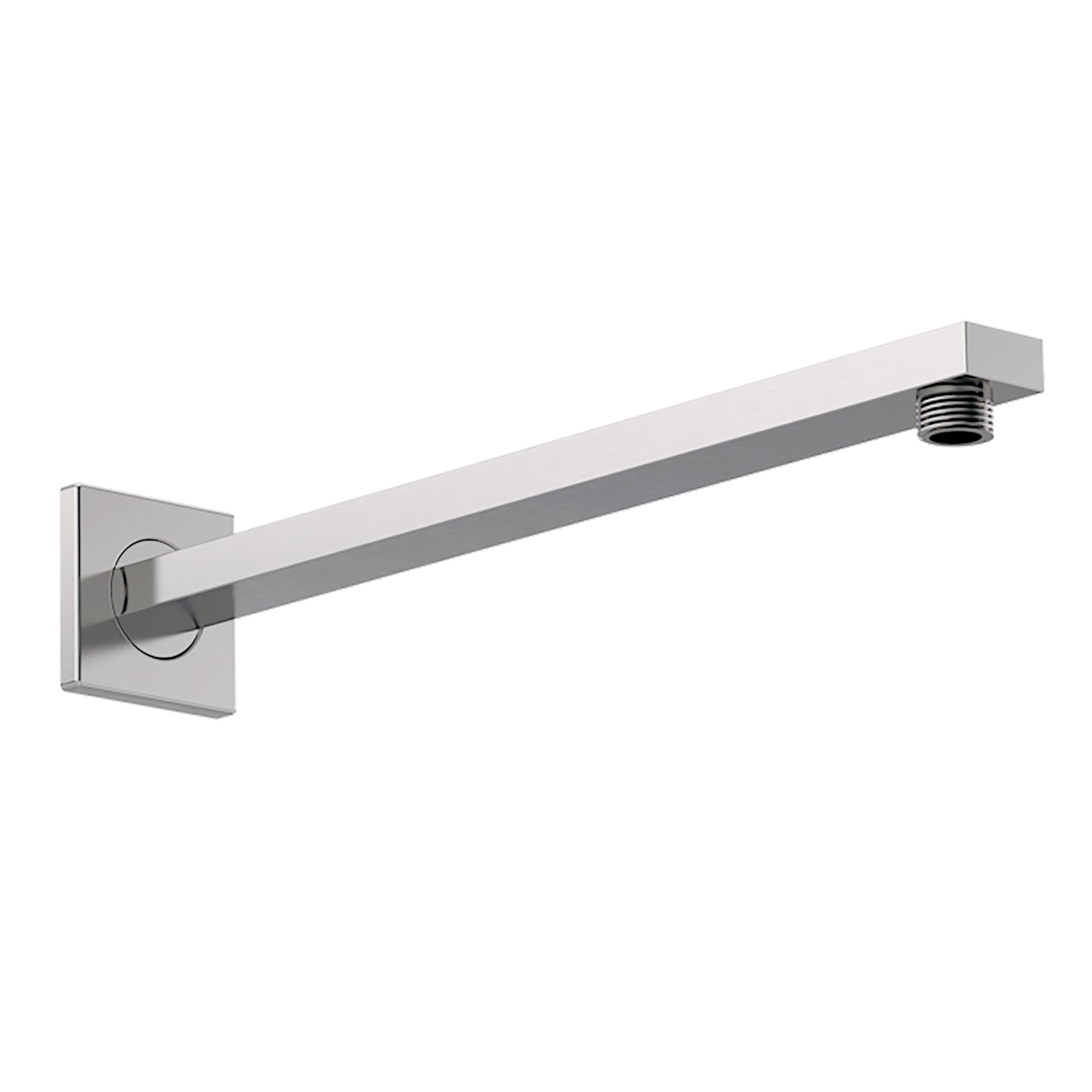 LMA Branded Wall-Mounted Rectangular Shower Arm with Flange