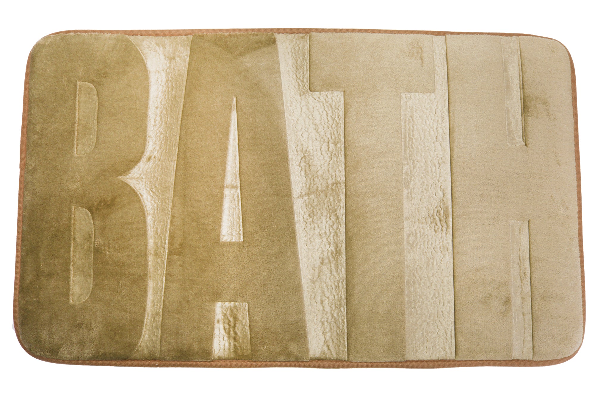 75x45cm Plush Embossed Memory Foam Bathroom Mat - Bath