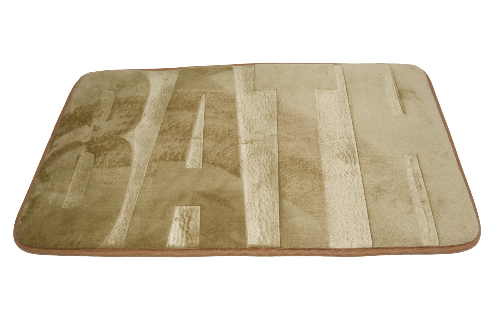 75x45cm Plush Embossed Memory Foam Bathroom Mat - Bath