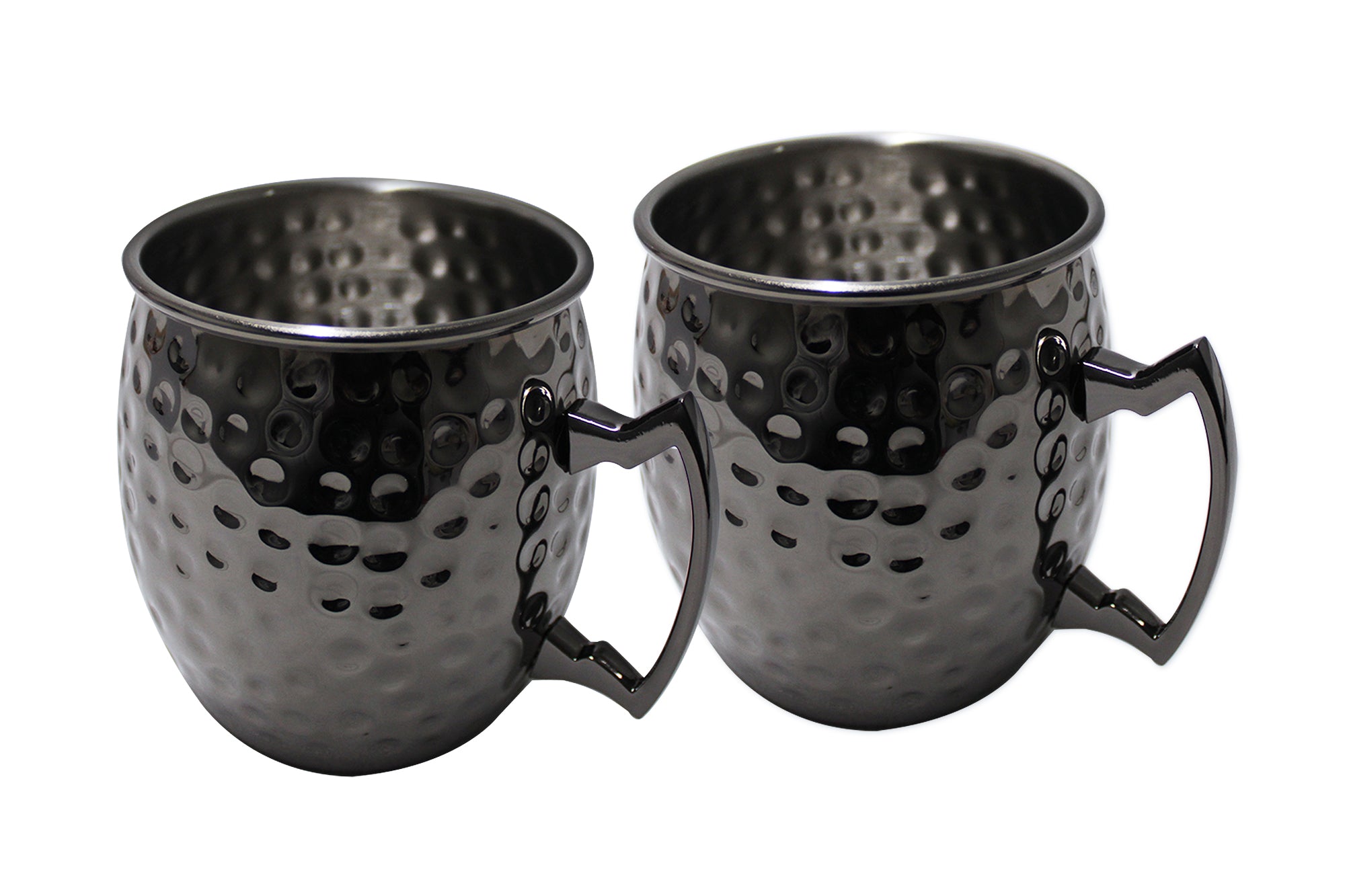 LMA Hammered Stainless Steel Moscow Mule Mug Set - 500ml - 2-Piece