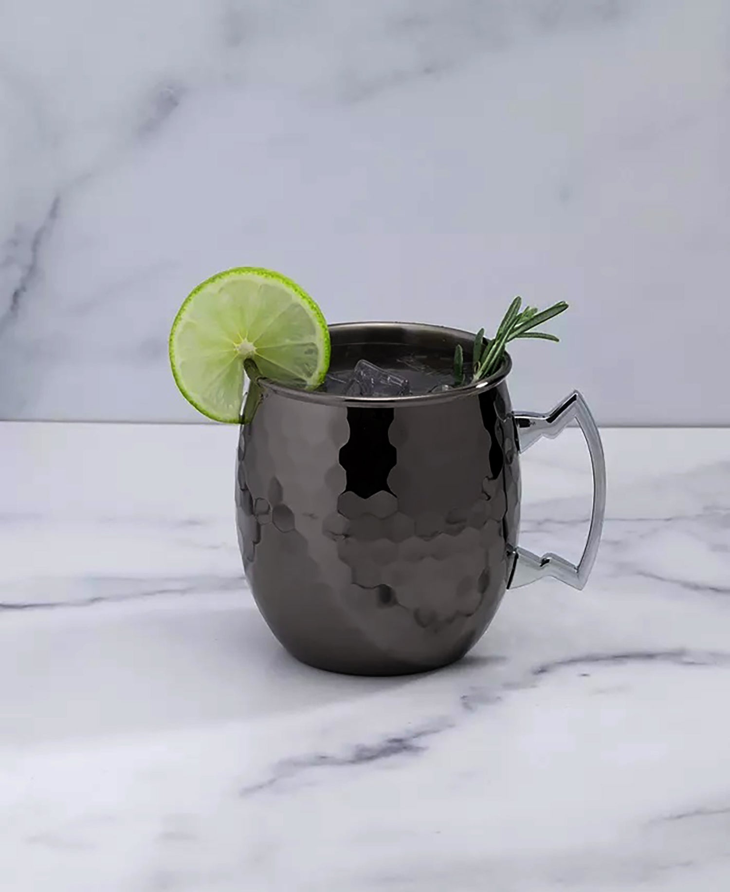 LMA Hammered Stainless Steel Moscow Mule Mug Set - 500ml - 2-Piece