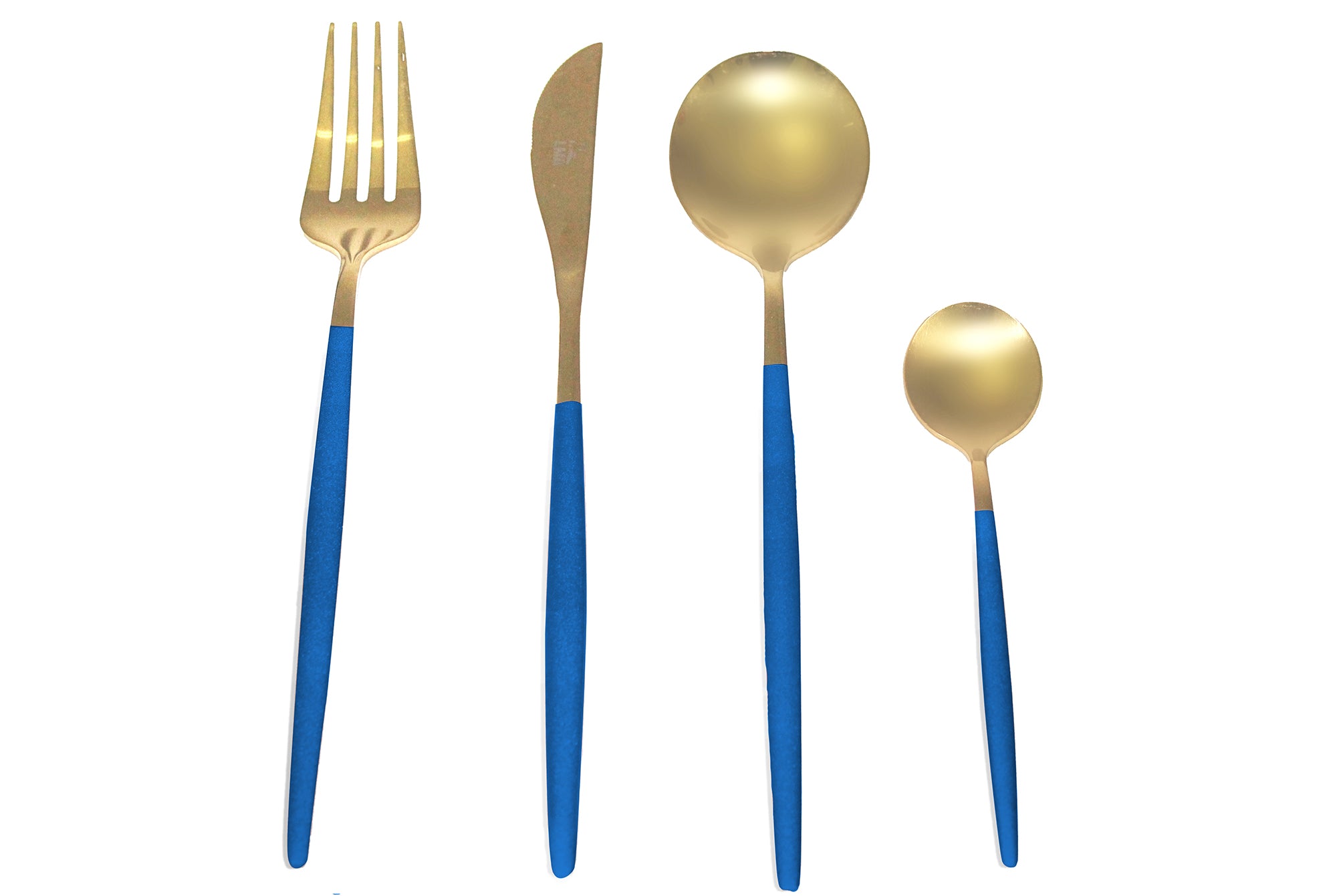 LMA 24 Piece Two-Tone Flatware Set In Elegant Noir Gift Box